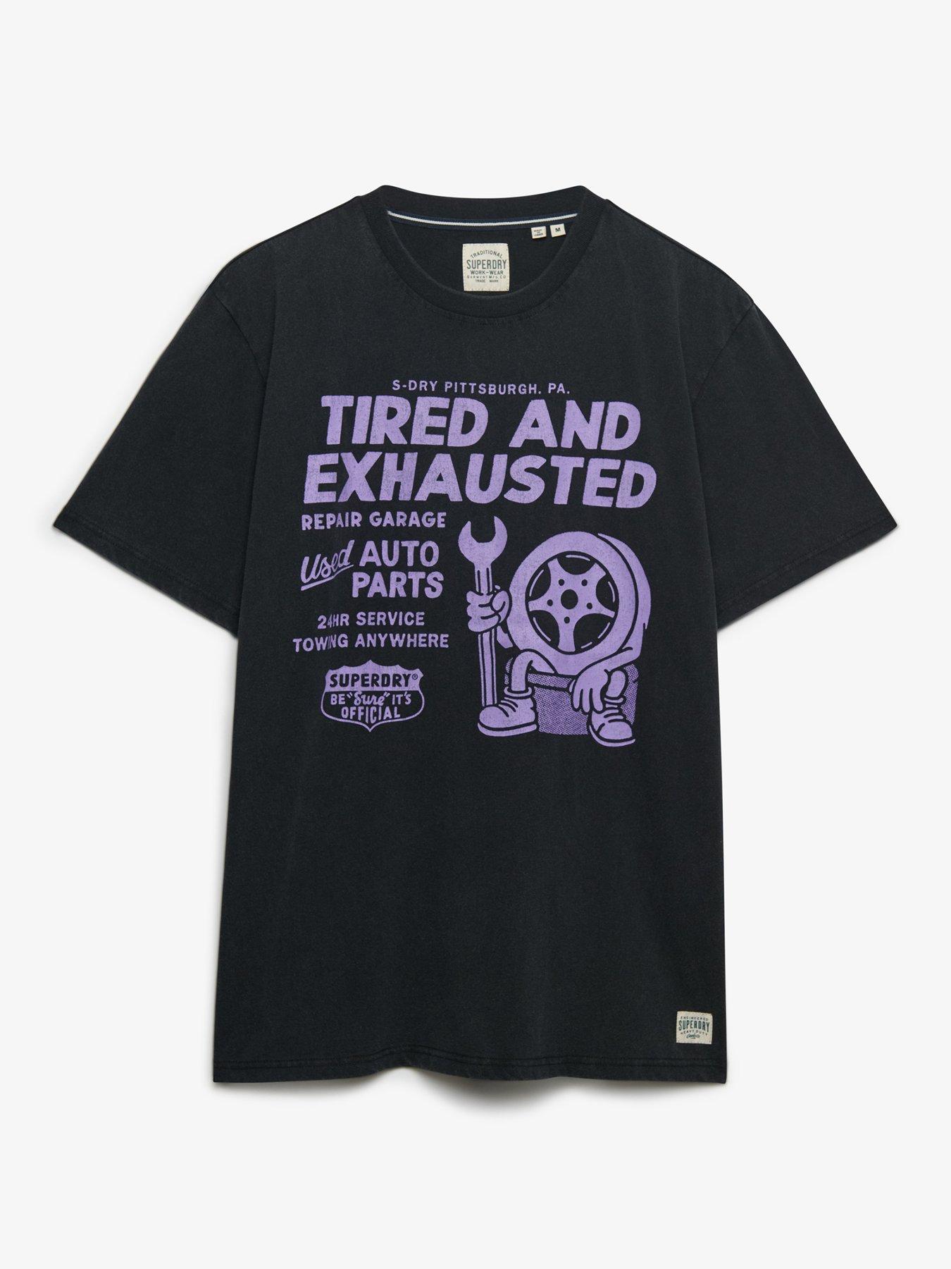 Image 5 of 5 of Superdry Local Business Graphic Loose Fit T-Shirt - Black