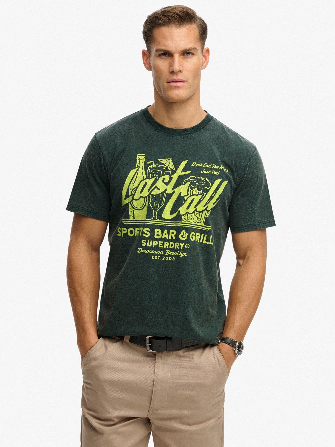 Superdry Local Business Graphic Loose Fit T-Shirt - Dark Green