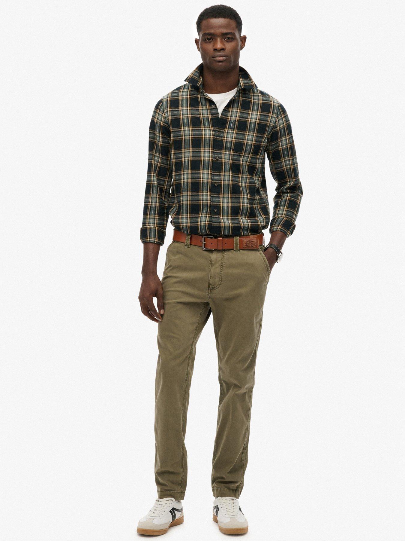 Image 3 of 7 of Superdry Utility Chino Trousers - Green
