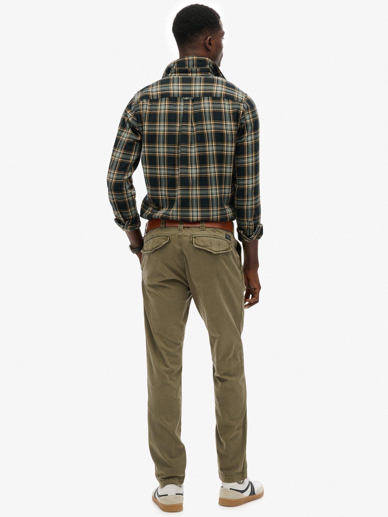 Image 4 of 7 of Superdry Utility Chino Trousers - Green