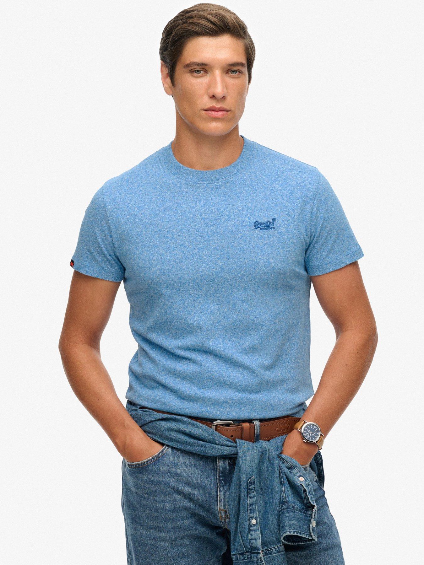 Superdry Cotton Essential Logo T-Shirt - Blue