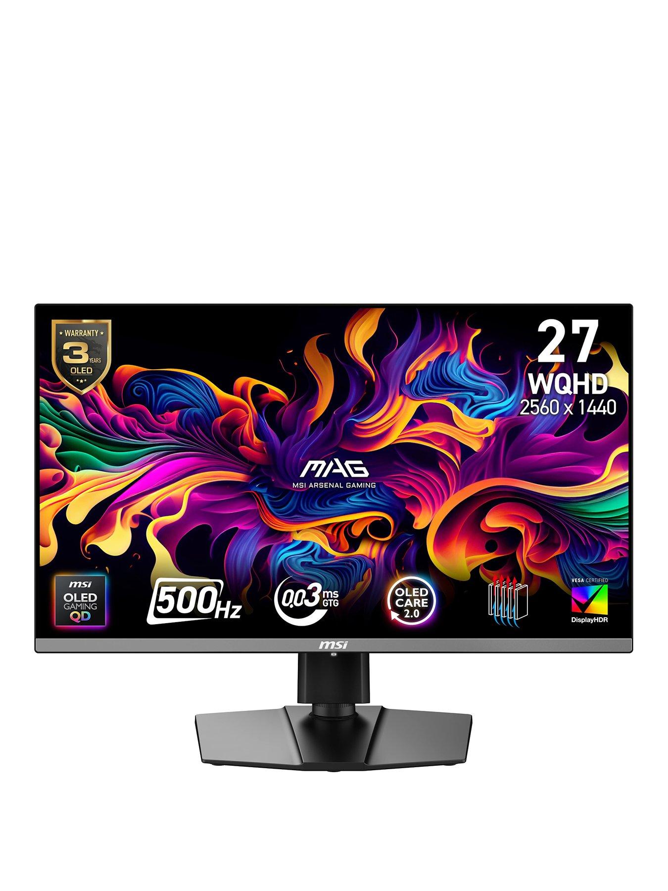 MSI MAG 272QP QD-OLED X50 27-inch, WQHD, 500Hz, 0.03ms, Adaptive-Sync Gaming Monitor
