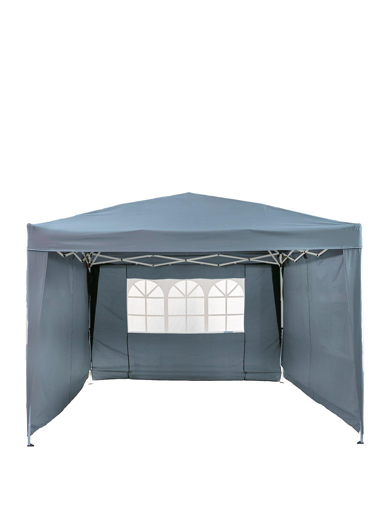 Image 2 of 6 of The Very Collection 3 X 3M Pop Up Gazebo With 3 Piece Side Panels - Blue