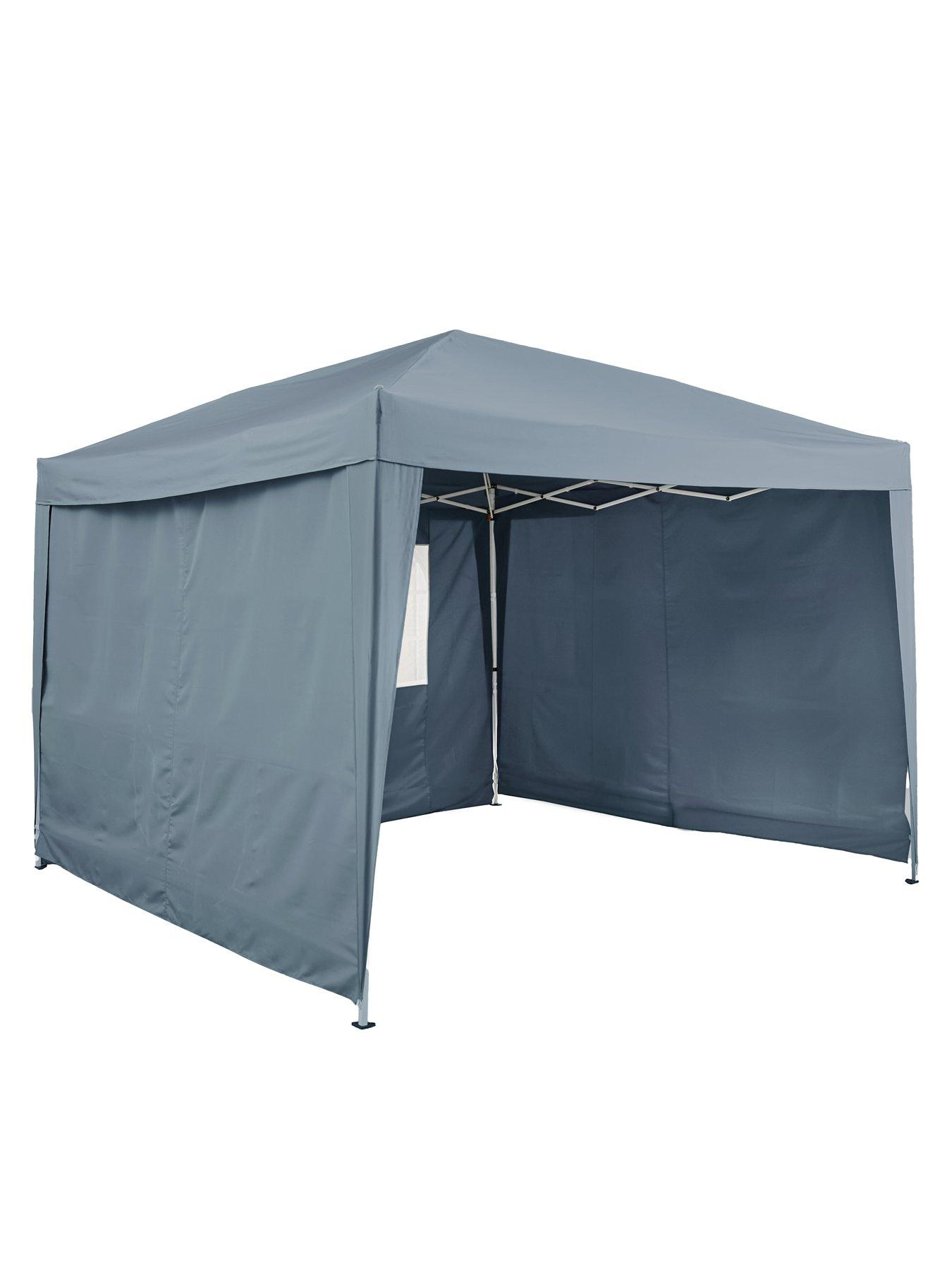Image 3 of 6 of The Very Collection 3 X 3M Pop Up Gazebo With 3 Piece Side Panels - Blue