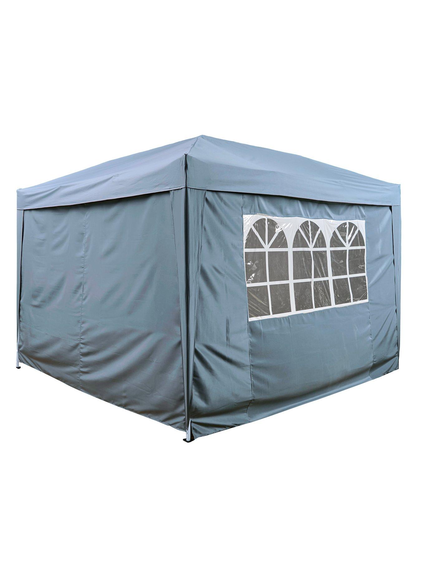 Image 4 of 6 of The Very Collection 3 X 3M Pop Up Gazebo With 3 Piece Side Panels - Blue