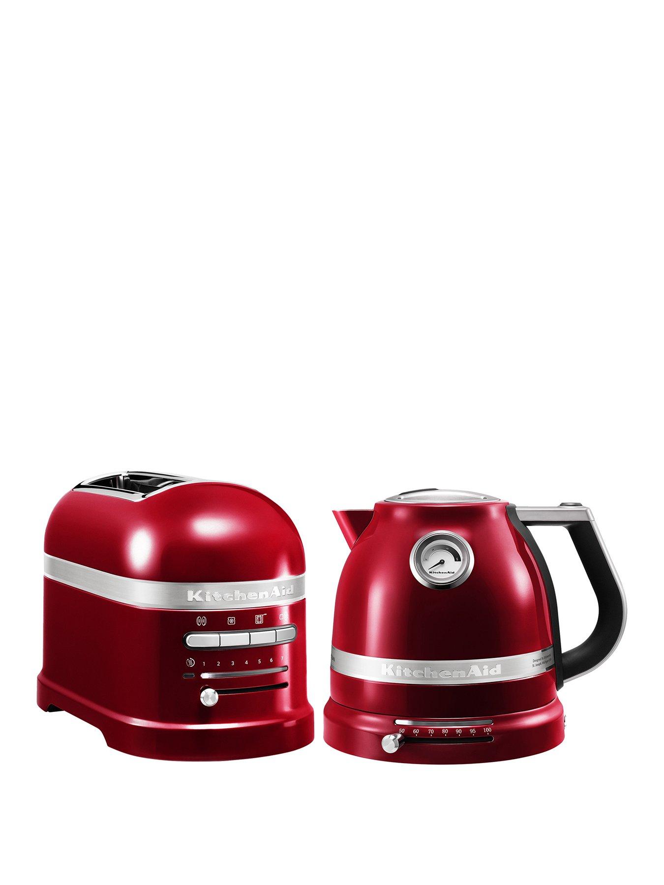 KitchenAid Artisan Kettle and 2 slot toaster Candy Apple
