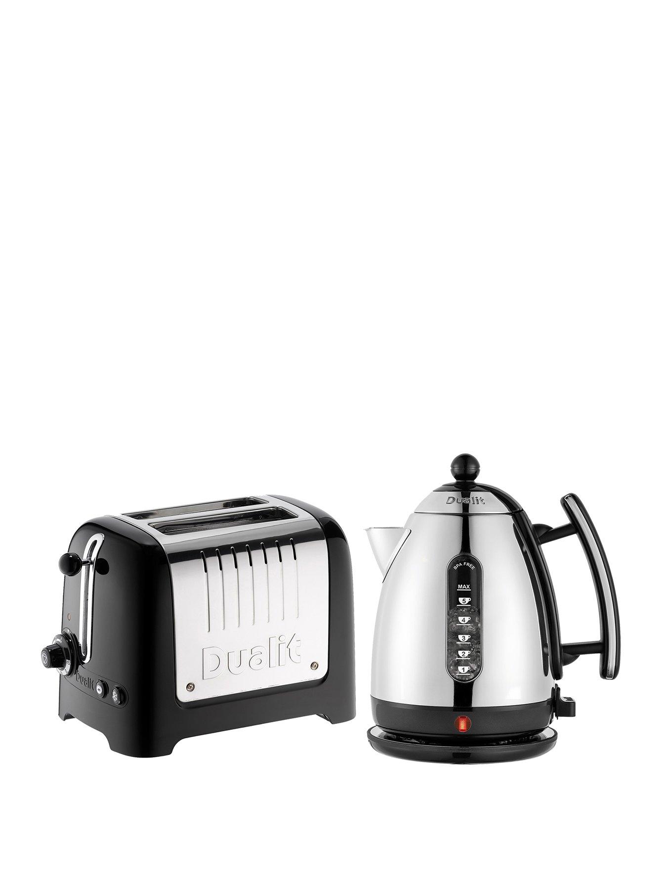Dualit Lite Kettle  &  2 slot toaster Black Gloss