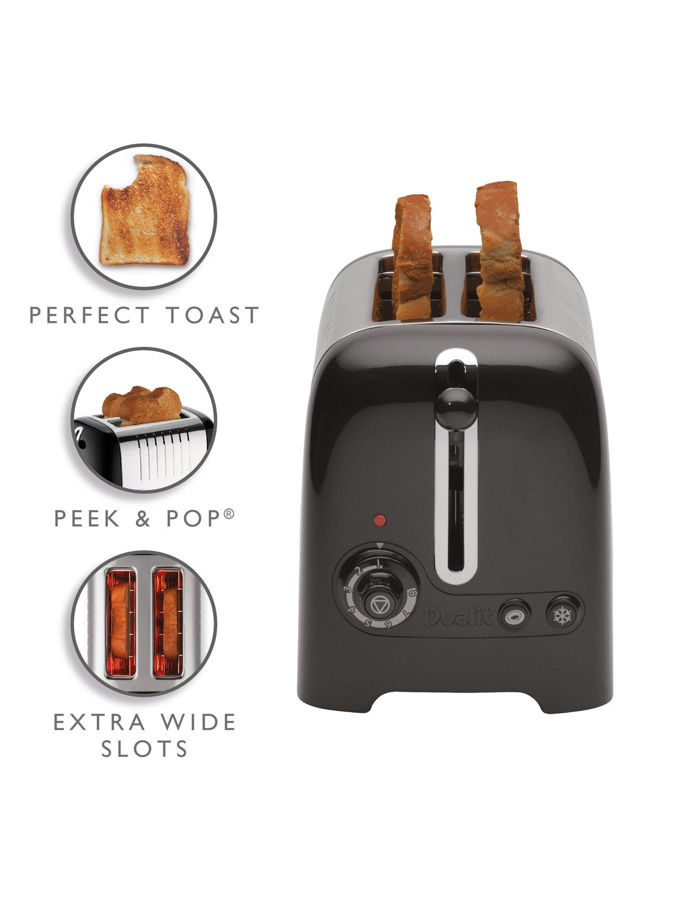 Dualit Lite Kettle & 2 slot toaster Black Gloss | Very