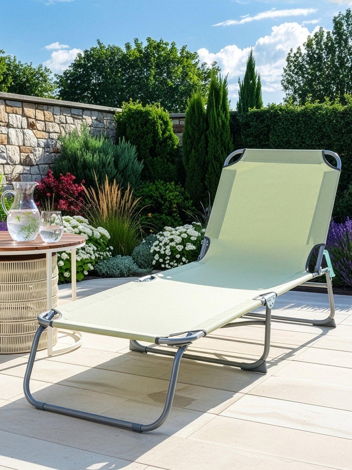 The Very Collection Hawaii Sunlounger- Green