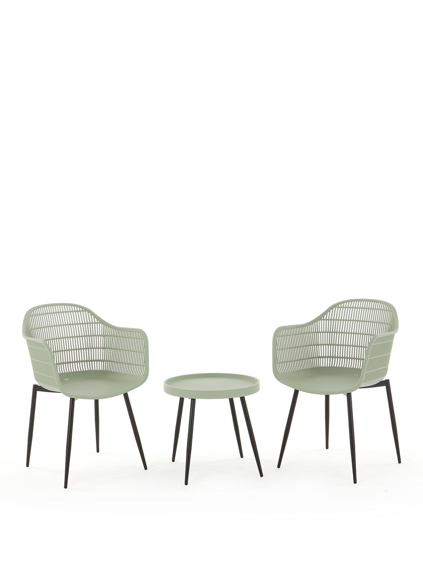 Image 2 of 7 of The Very Collection Porto Bistro Set - Soft Green
