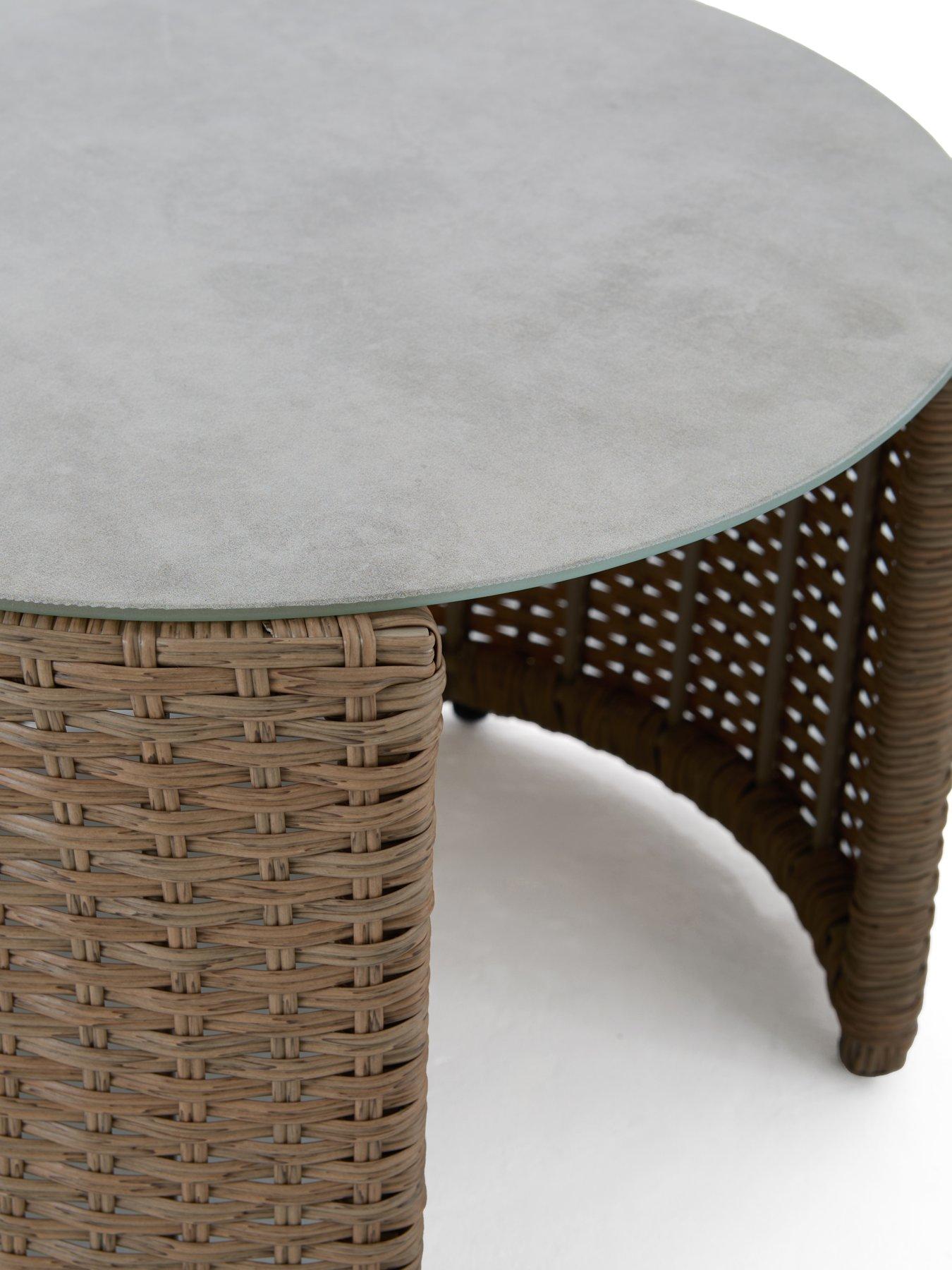 Image 6 of 7 of The Very Collection Cayman 5-Seater Corner Garden Sofa With Storage And Tables