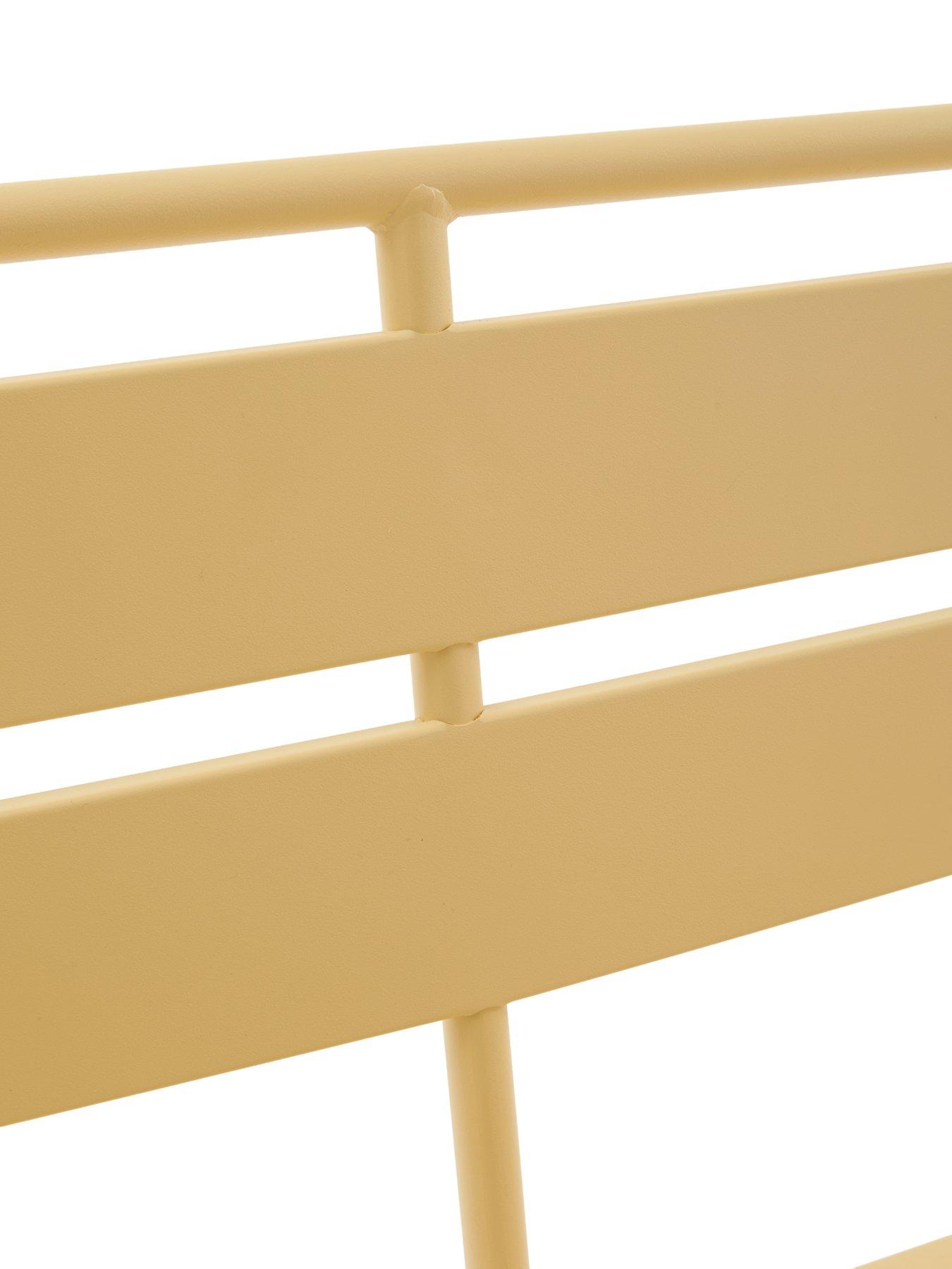Image 5 of 6 of The Very Collection Metal Bench&nbsp;- Buttermilk