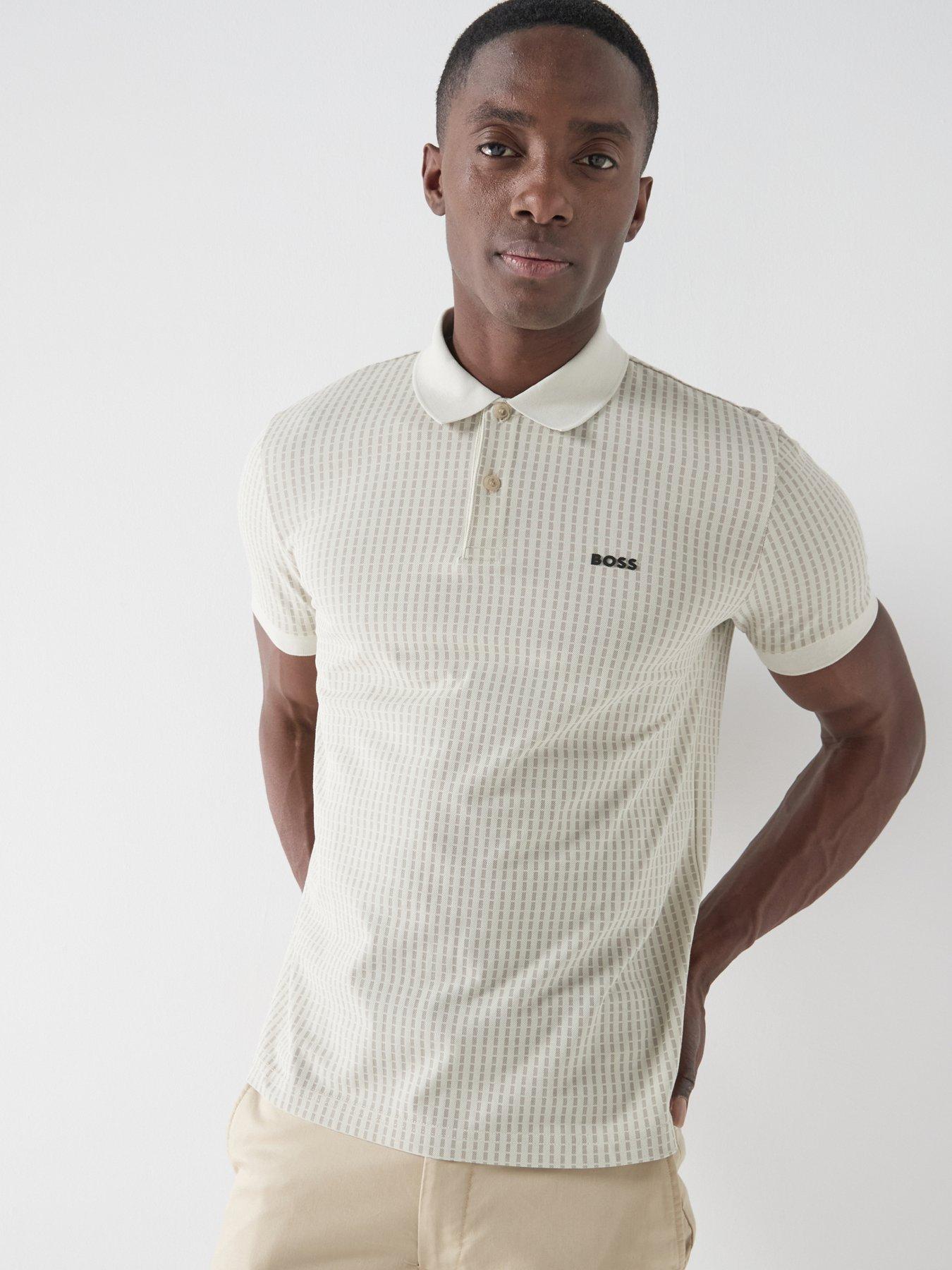 BOSS Mens Golf Birdie 3 Polo Shirt, Beige, Size 2Xl, Men