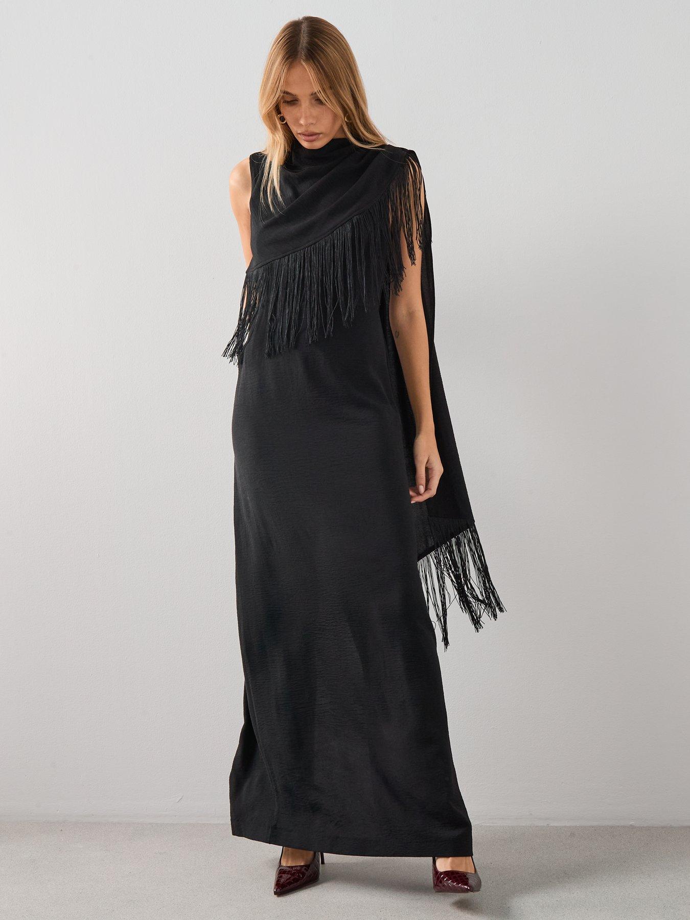 long column dresses Chic Sheath/Column Removable Sleeves Long Prom Dresses Elegant Beaded  Evening Dress LPK105
