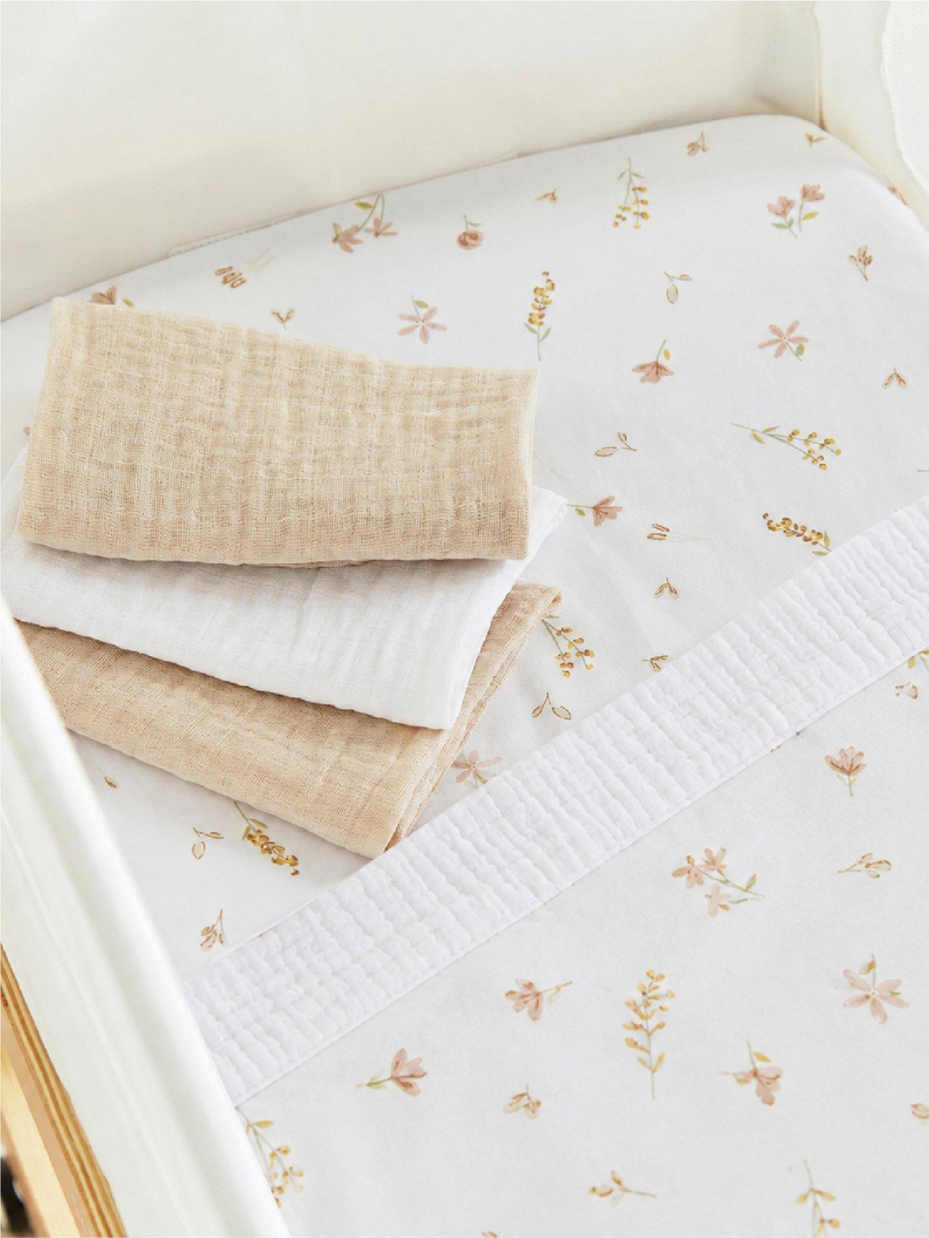 Image 1 of 8 of CuddleCo Universal Crib/ Co Sleeper Bedding set - Cashmere Meadow