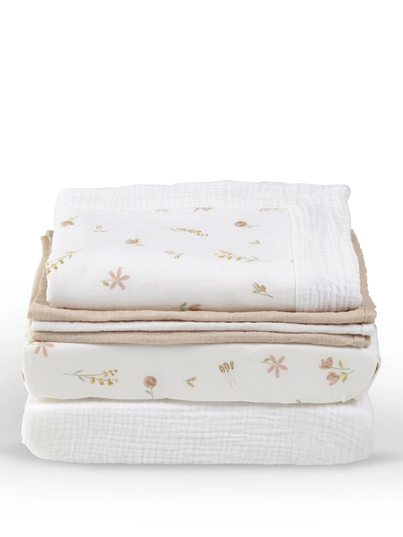 Image 2 of 8 of CuddleCo Universal Crib/ Co Sleeper Bedding set - Cashmere Meadow