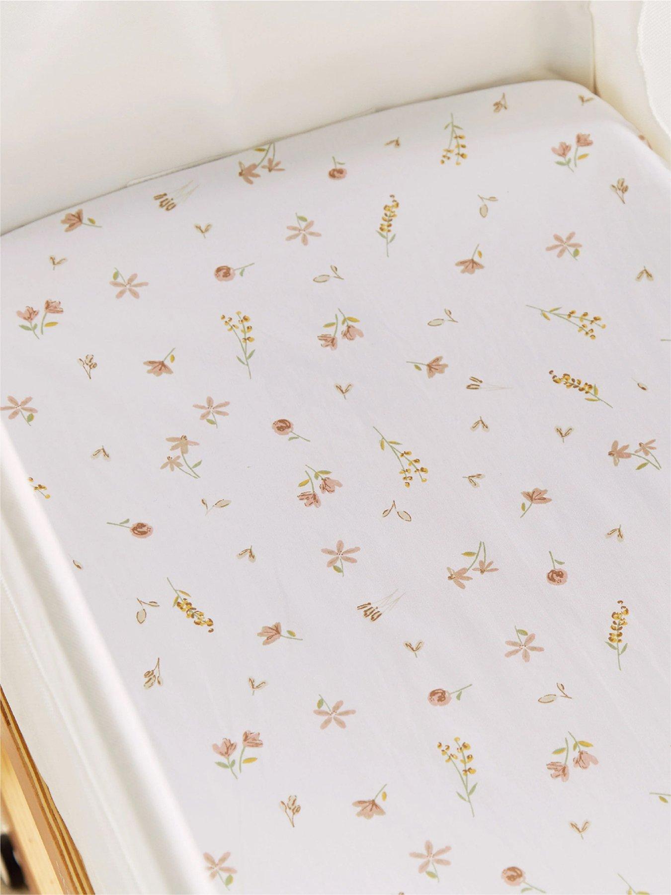Image 3 of 8 of CuddleCo Universal Crib/ Co Sleeper Bedding set - Cashmere Meadow