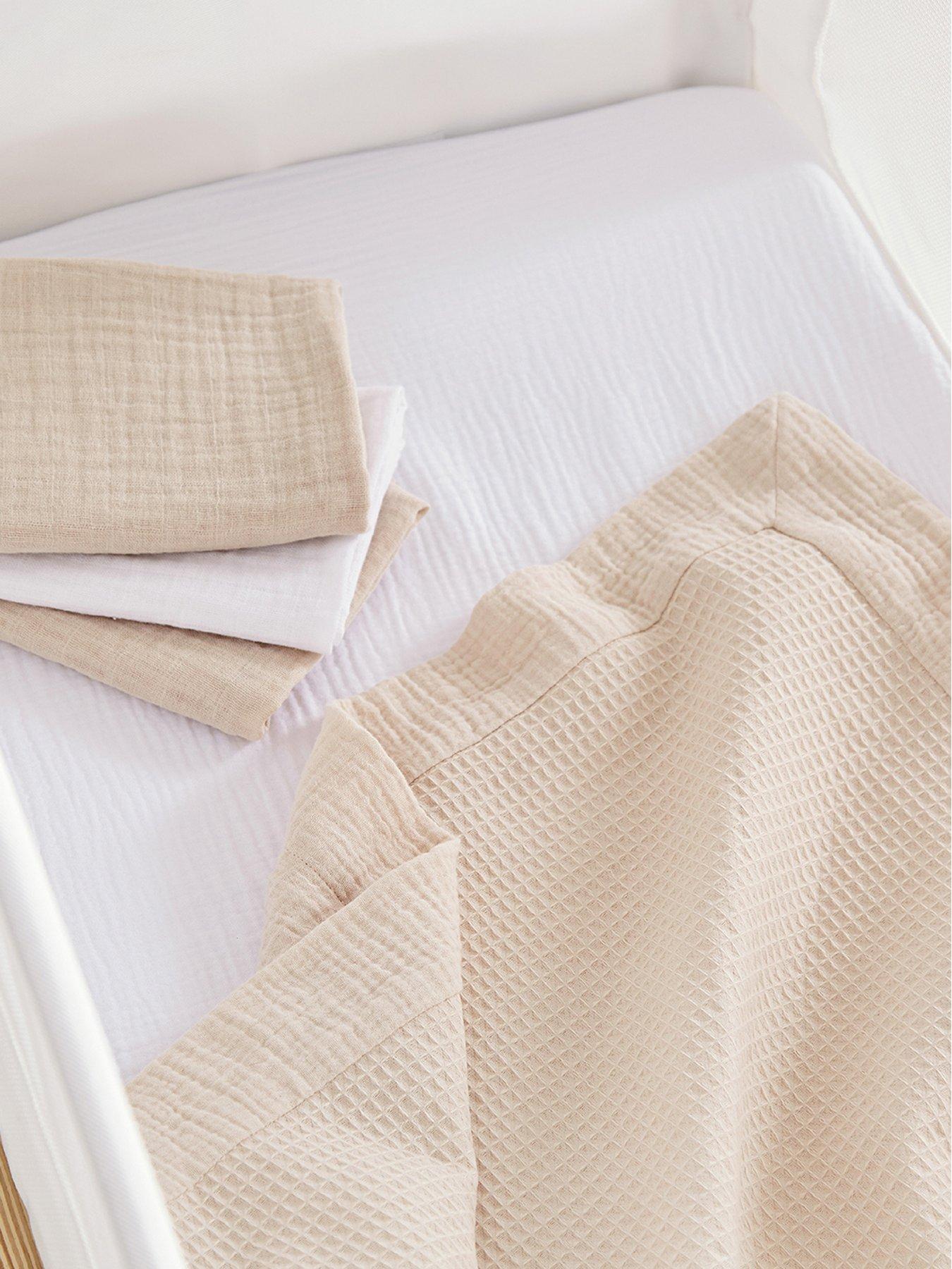 CuddleCo Universal Crib/ Co Sleeper Bedding set - Cashmere Waffle