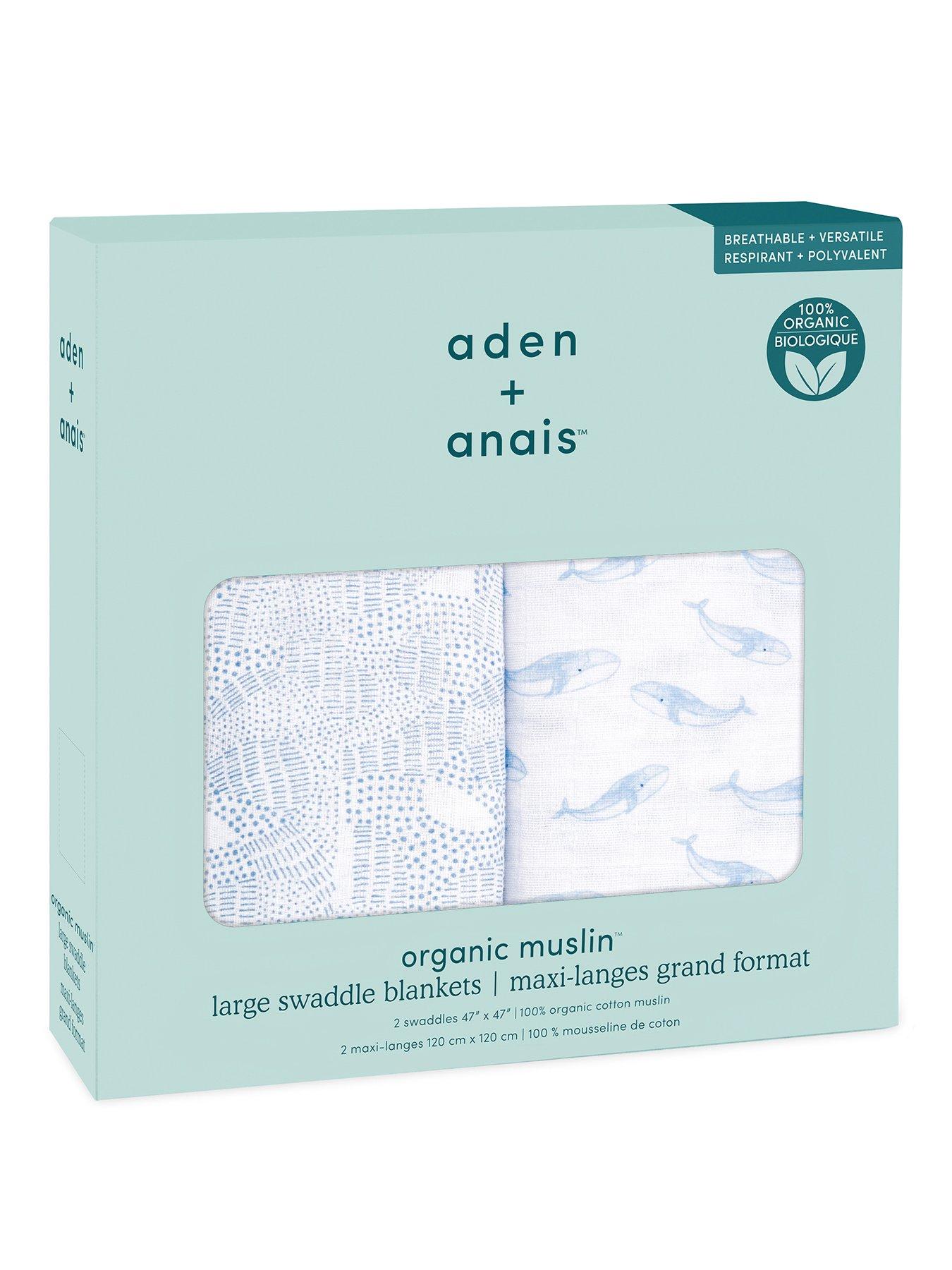 aden + anais Oceanic - Large Swaddles 2 Pack Cotton Muslin