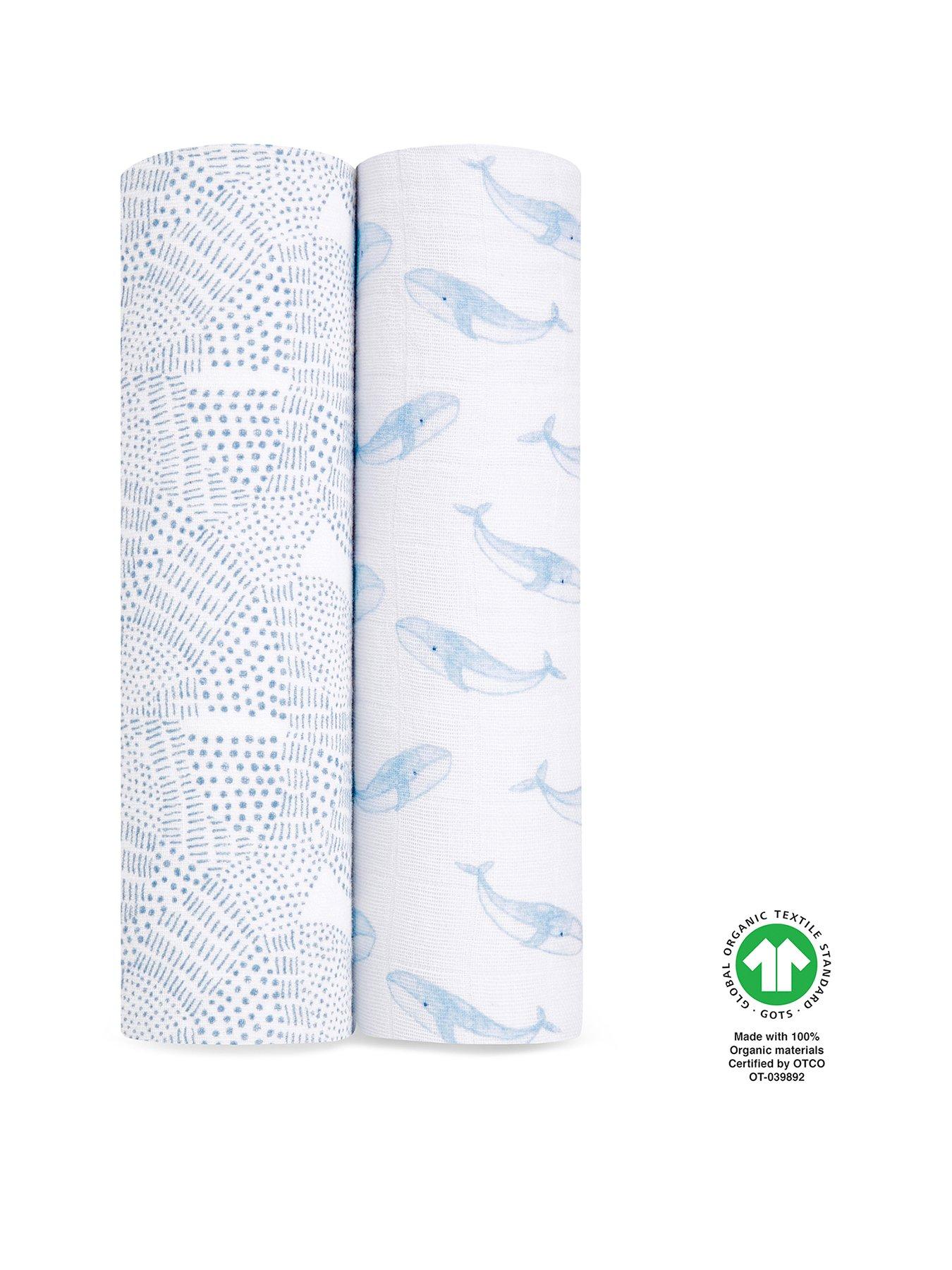 aden + anais Oceanic - Large Swaddles 2 Pack Cotton Muslin