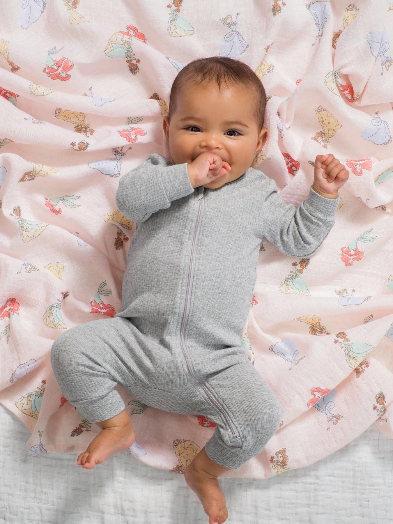 aden + anais Essential Cotton Muslin 4 Pack Swaddle Blanket - Disney Princess