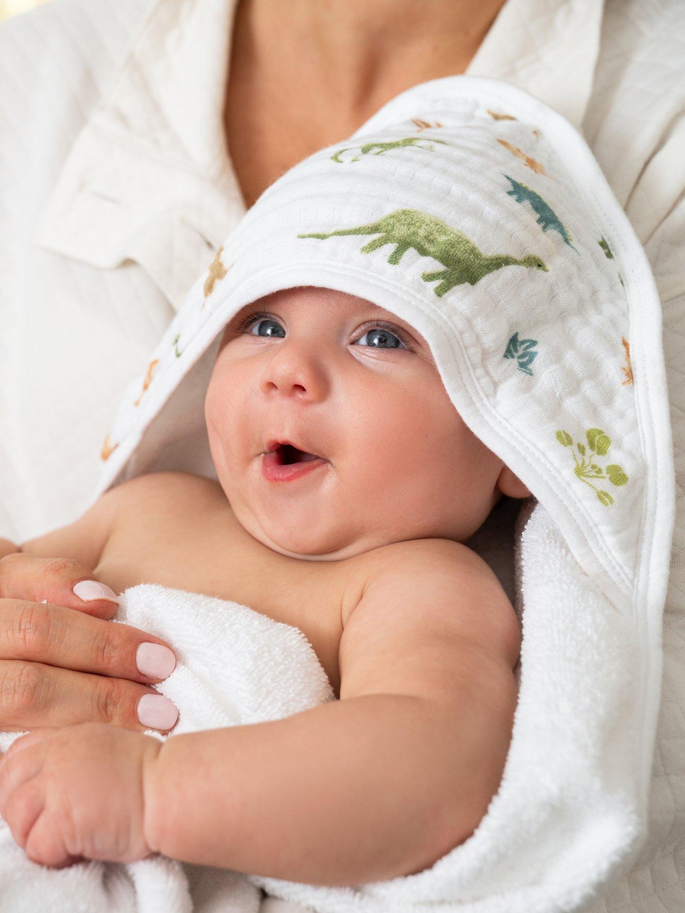 aden + anais Essentials 2-Pack Hooded Towel - Dino Jungle