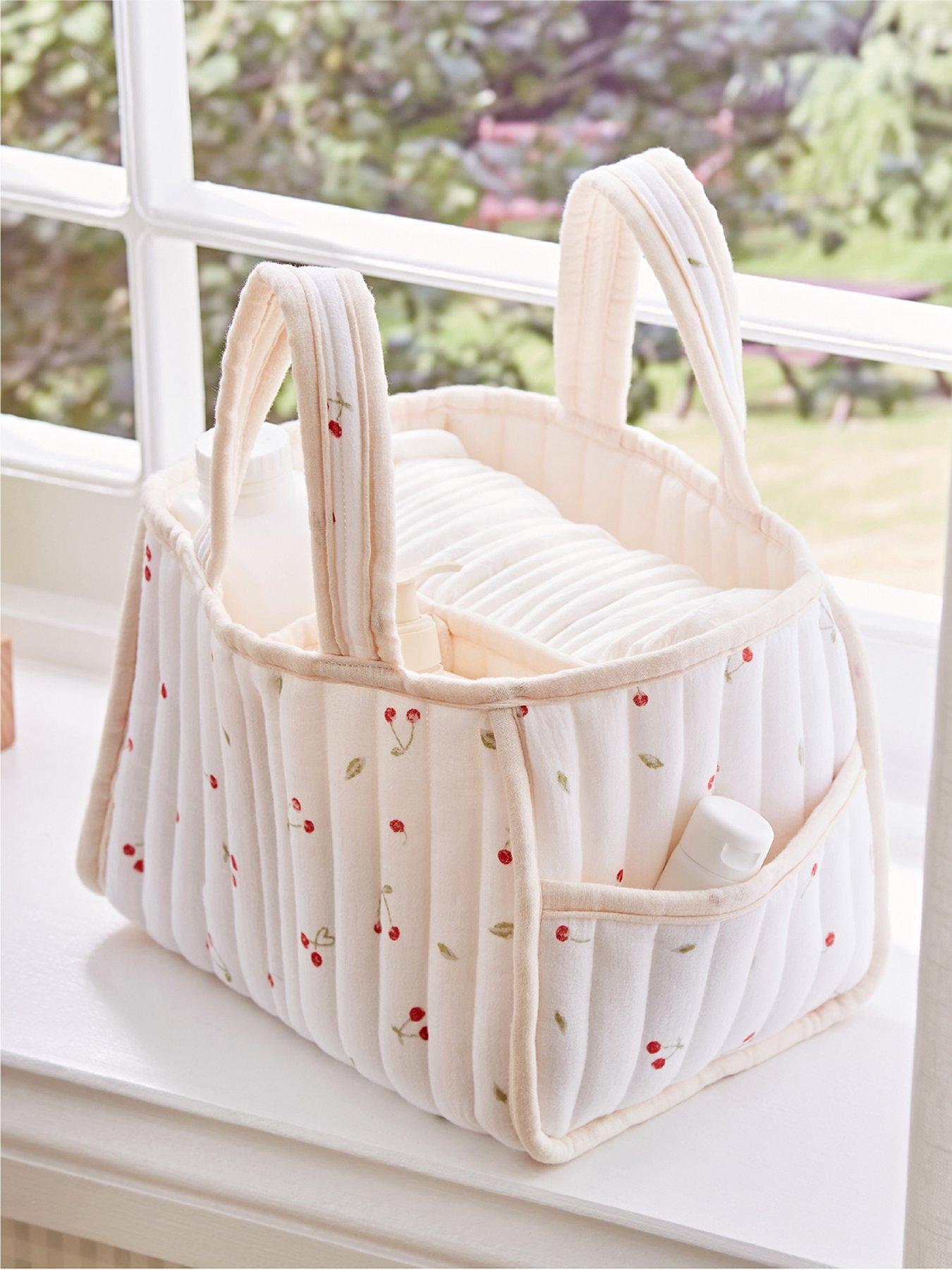 Image 1 of 7 of CuddleCo Nappy Caddy - Ditsy Cherry