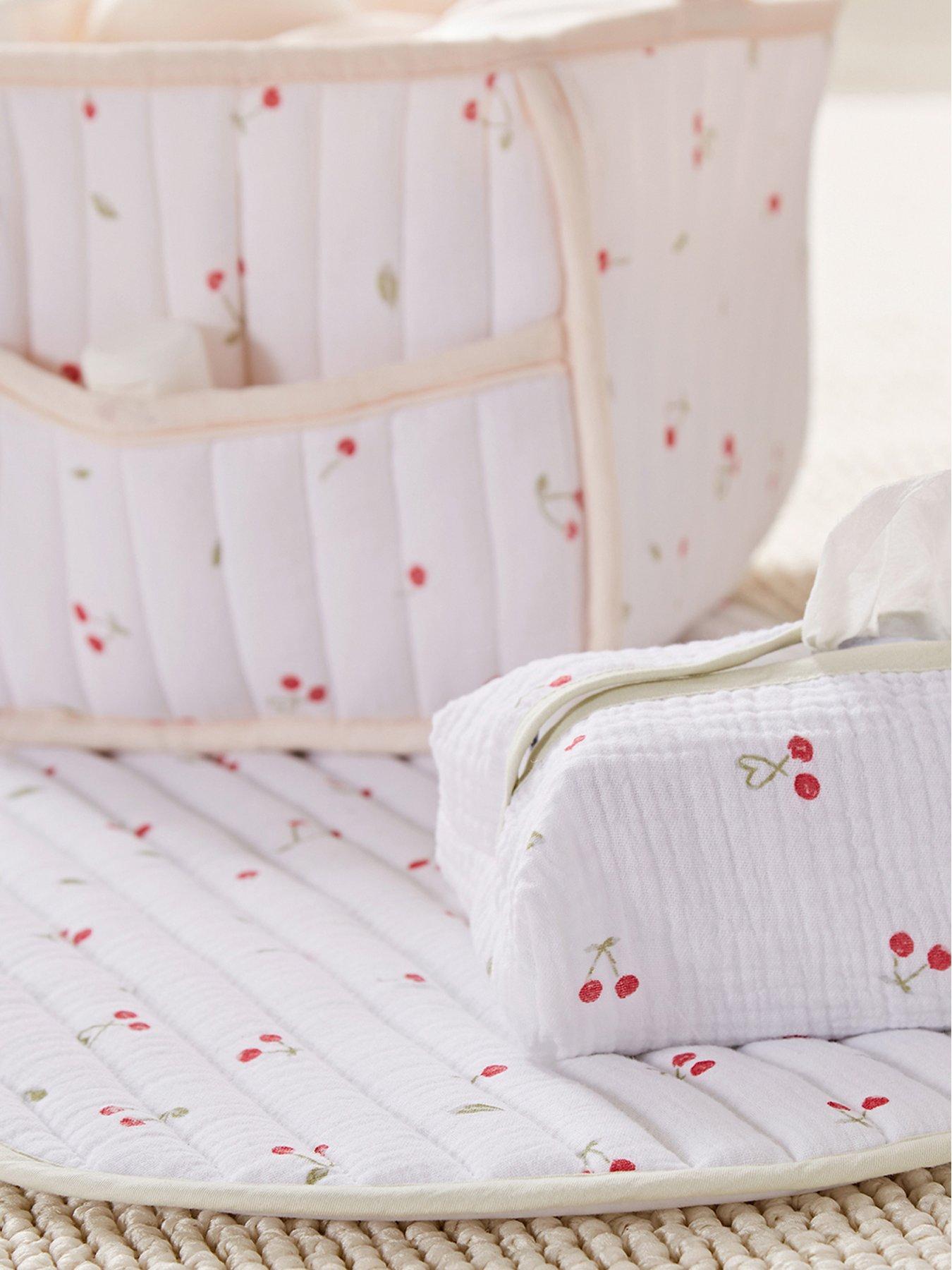 Image 3 of 8 of CuddleCo Changing Set - Ditsy Cherry