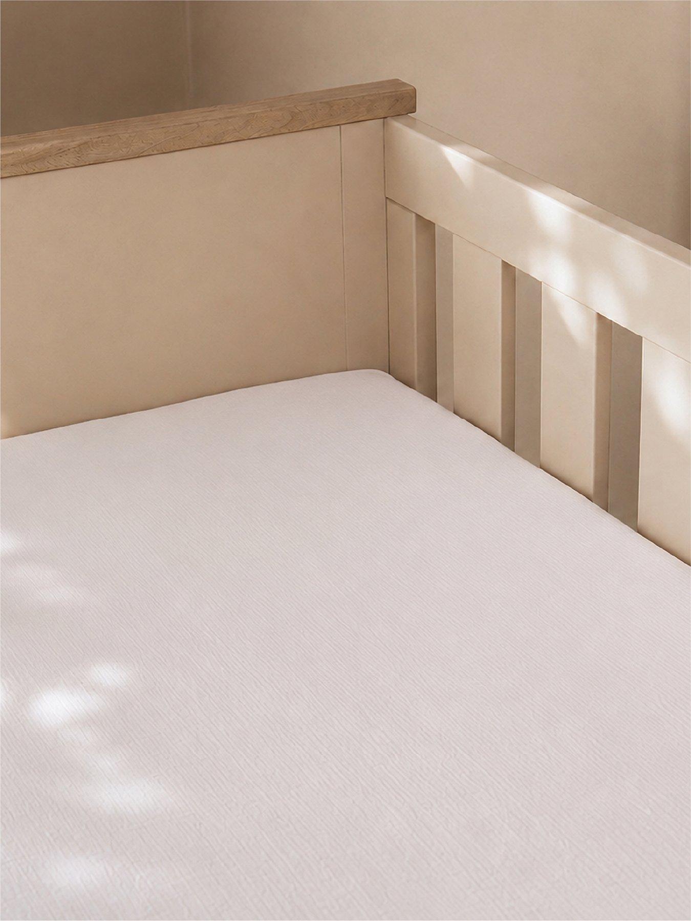 Image 3 of 4 of CuddleCo Cot Bed Sheets 2pk - Cashmere Waffle