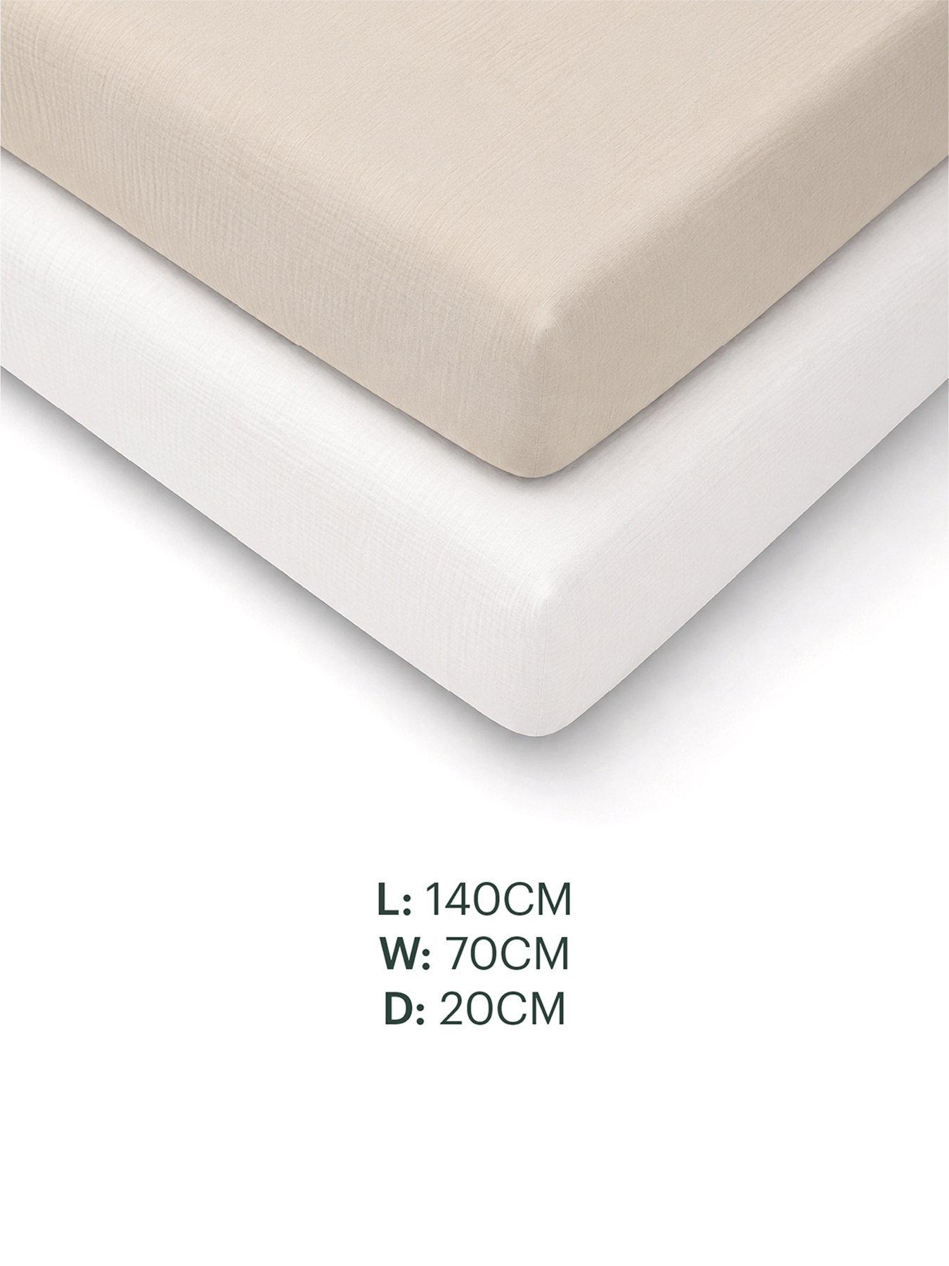 Image 4 of 4 of CuddleCo Cot Bed Sheets 2pk - Cashmere Waffle