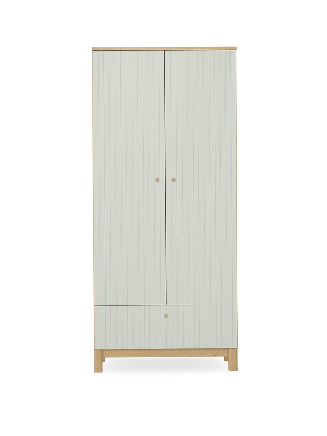 Image 2 of 5 of CuddleCo Remi Wardrobe Oak/Green