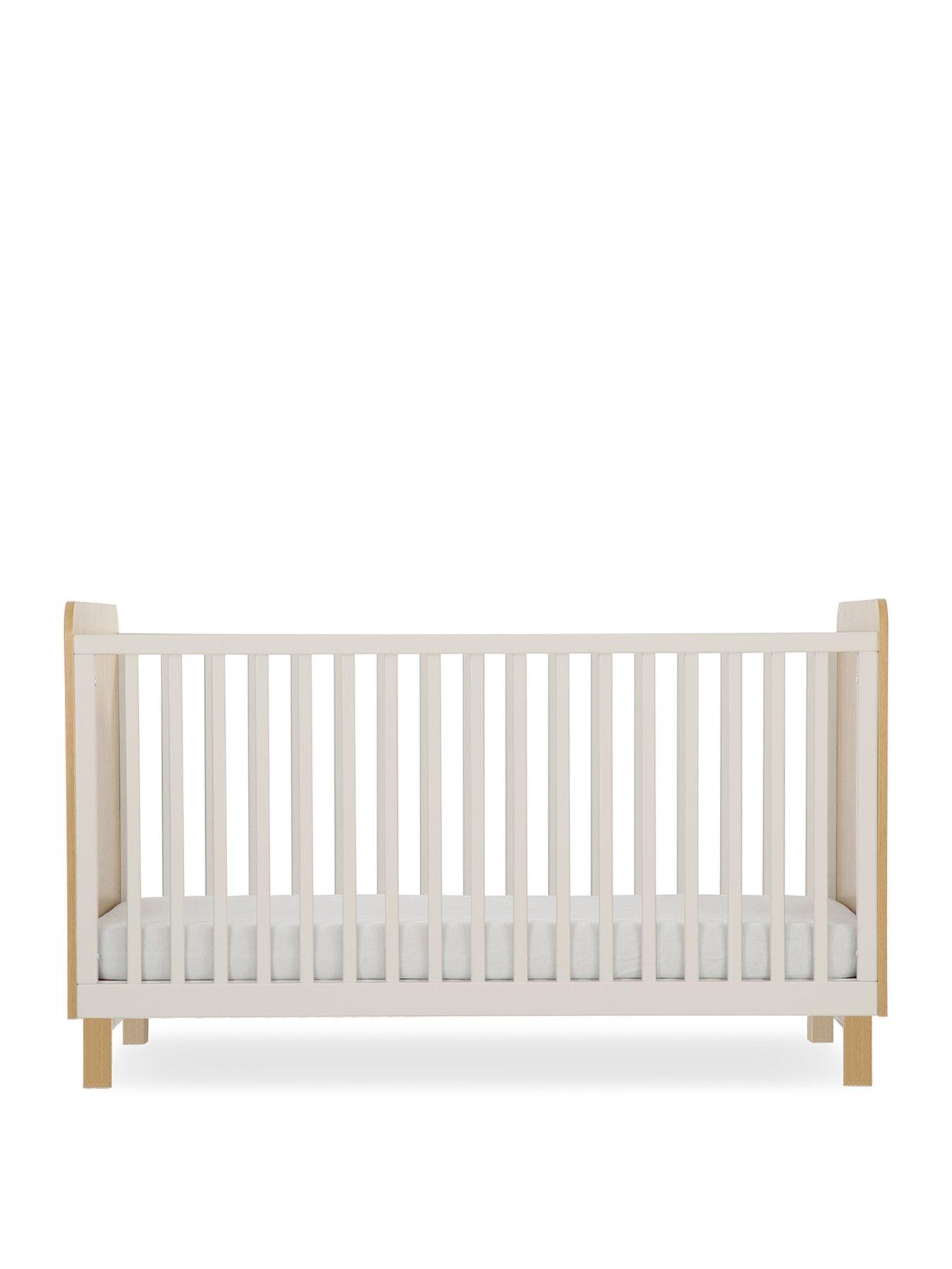 Image 2 of 5 of CuddleCo Remi Cot Bed Oak/cashmere