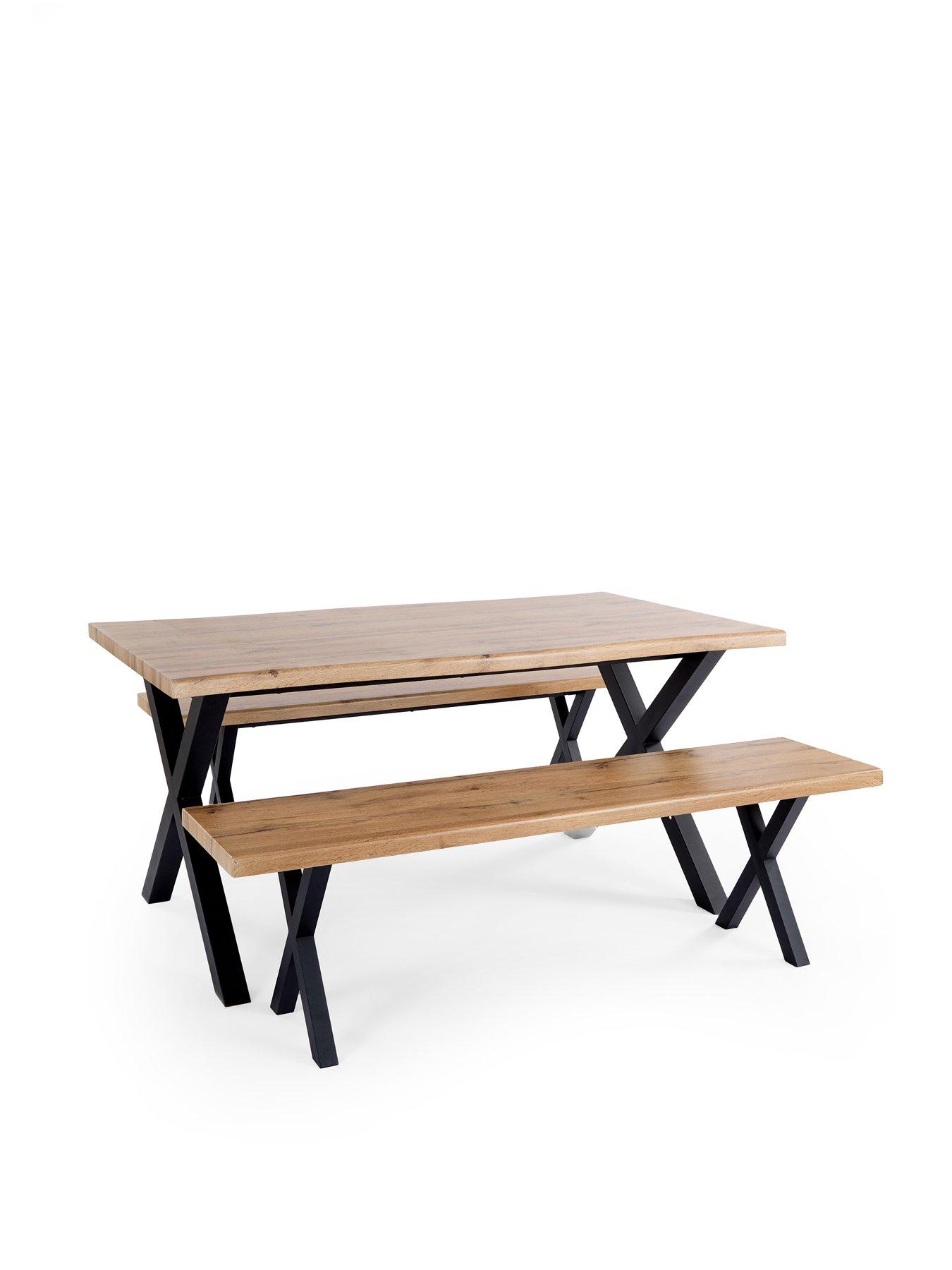 Image 4 of 6 of The Very Collection Mathers 160&nbsp;cm Dining Table - Oak/Black