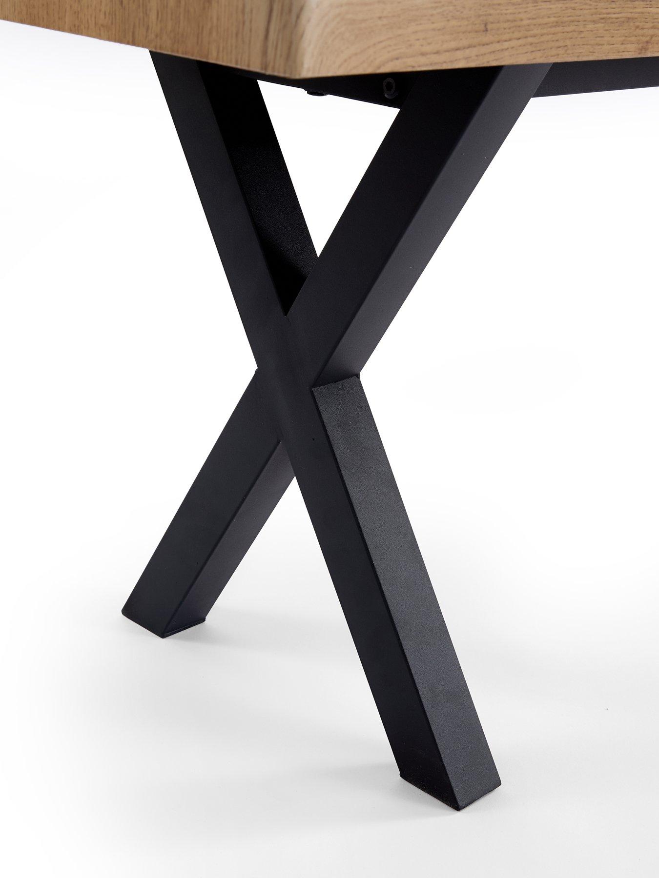 Image 5 of 6 of The Very Collection Mathers Dining Bench - Oak/Black