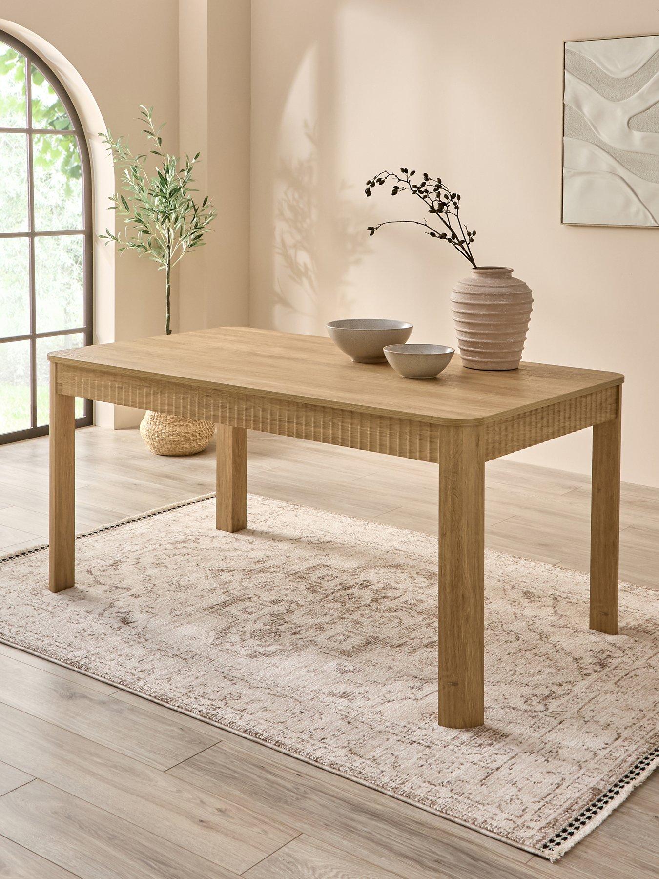 Image 1 of 6 of Michelle Keegan Home Sculpt 160&nbsp;cm Dining Table - Oak