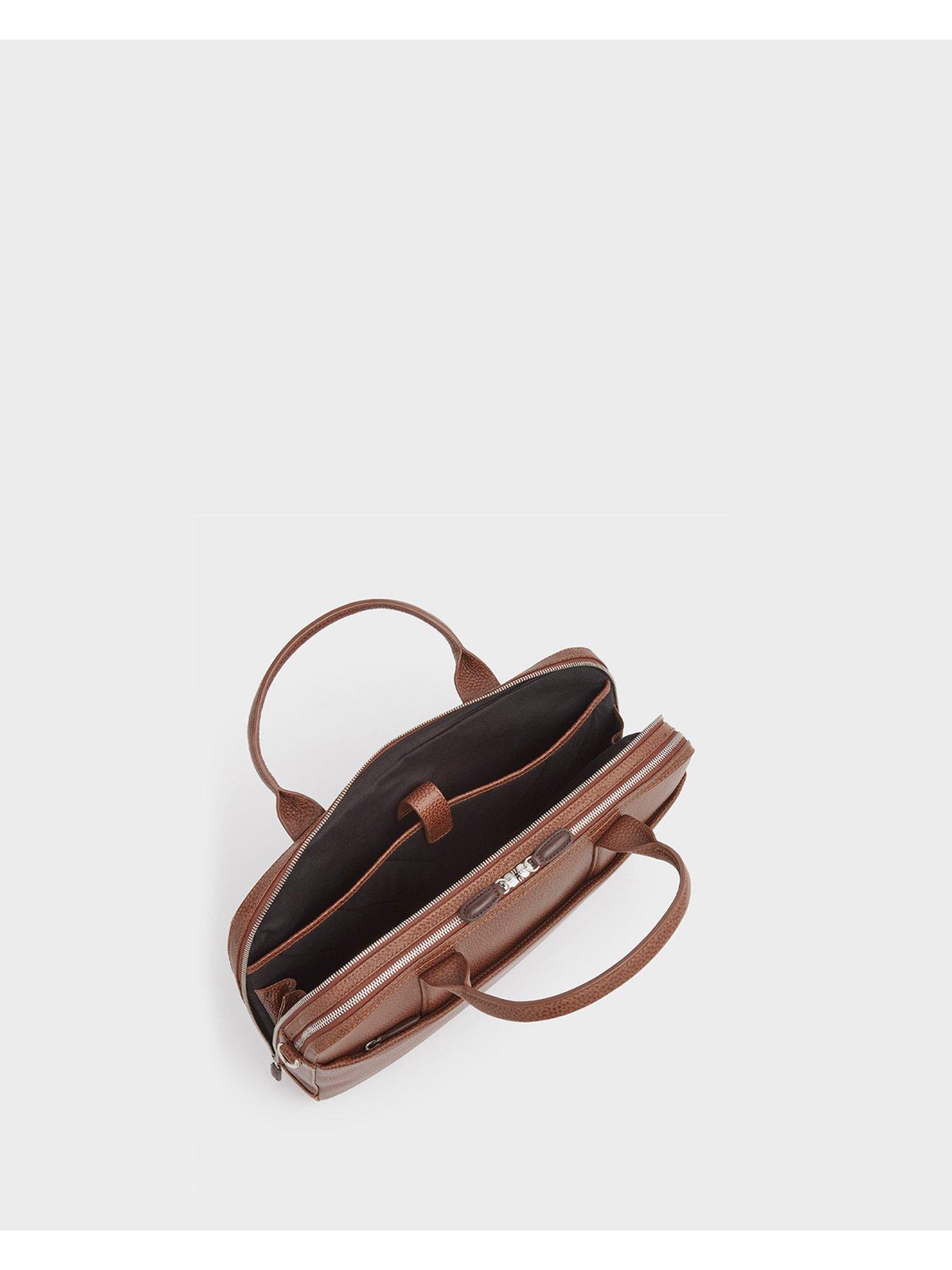 Image 4 of 6 of Osprey London The Chiswick Leather Laptop Bag - Tan