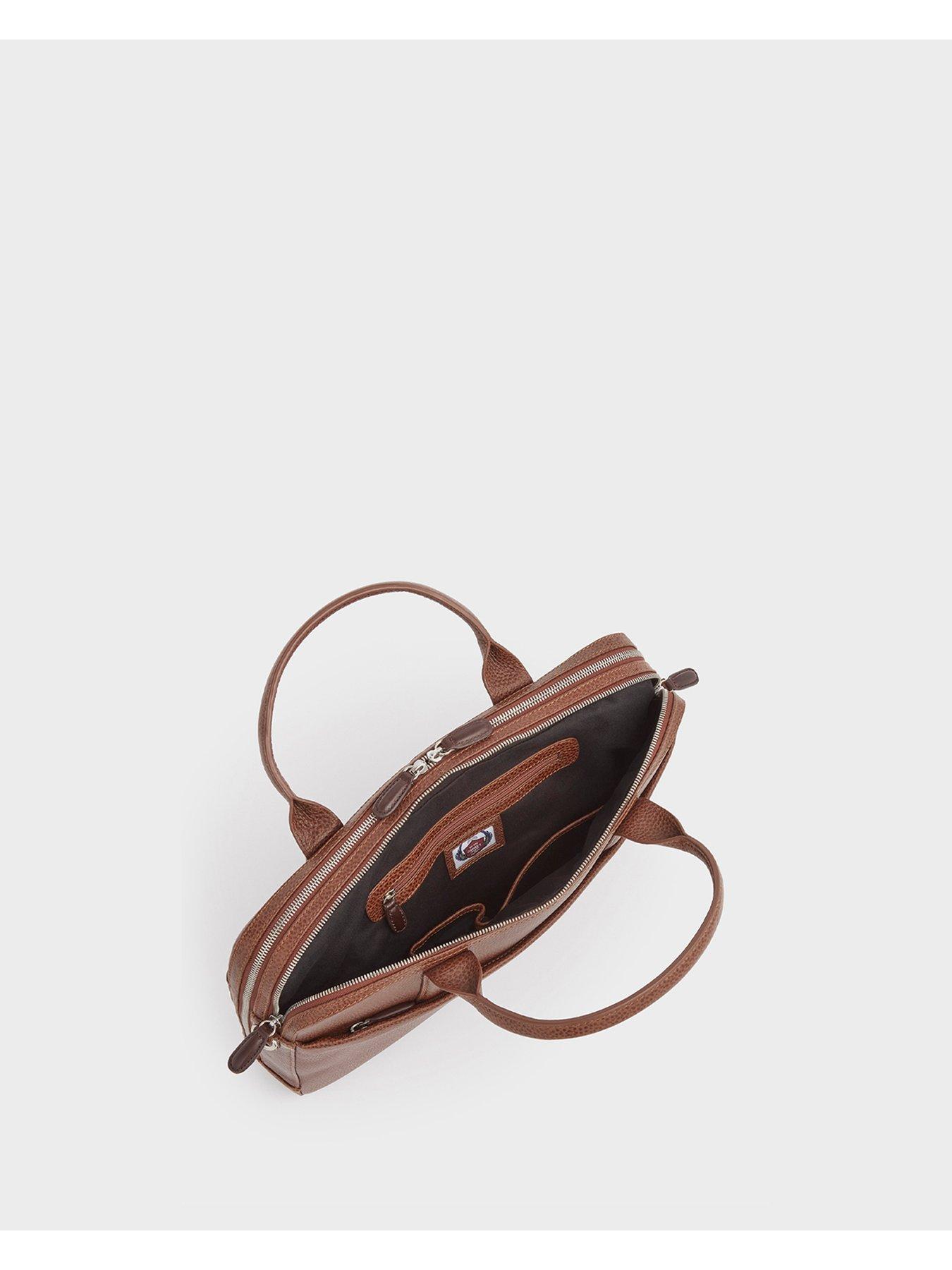 Image 6 of 6 of Osprey London The Chiswick Leather Laptop Bag - Tan