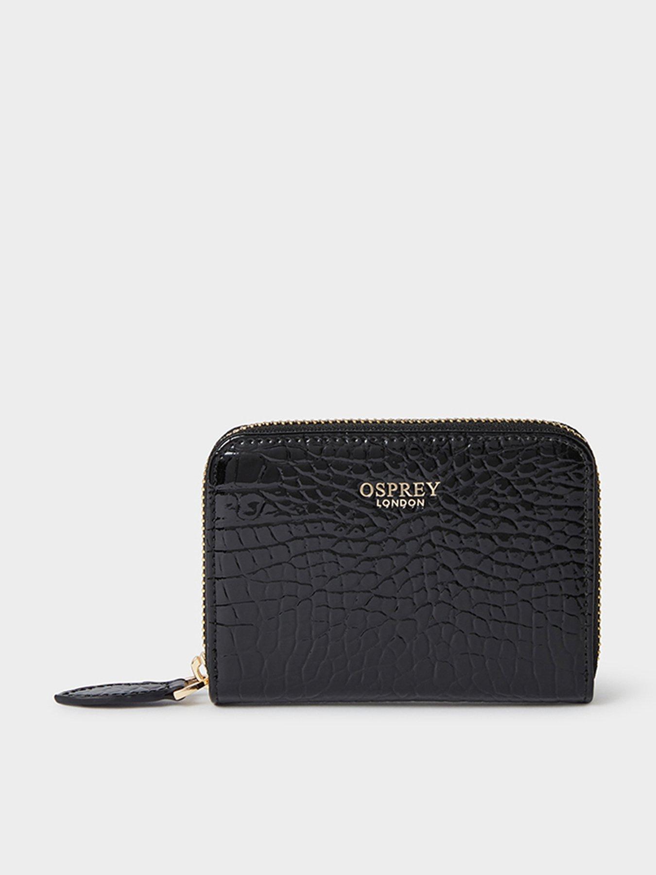 Osprey London The Fulham Faux Leather Small Zip Around Purse