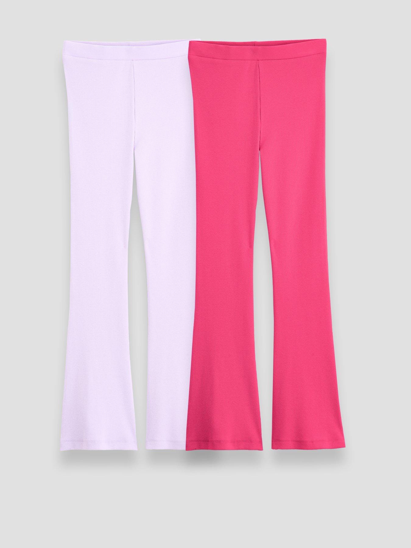 Image 1 of 5 of The Very Collection Girls Two Rib Pack Flare Leggings - Multi