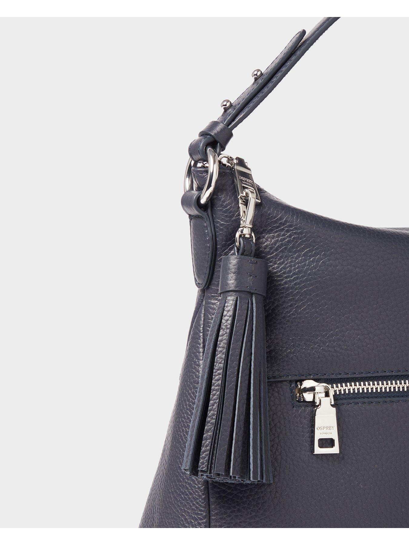 Image 4 of 5 of Osprey London The Stella Leather Hobo Bag
