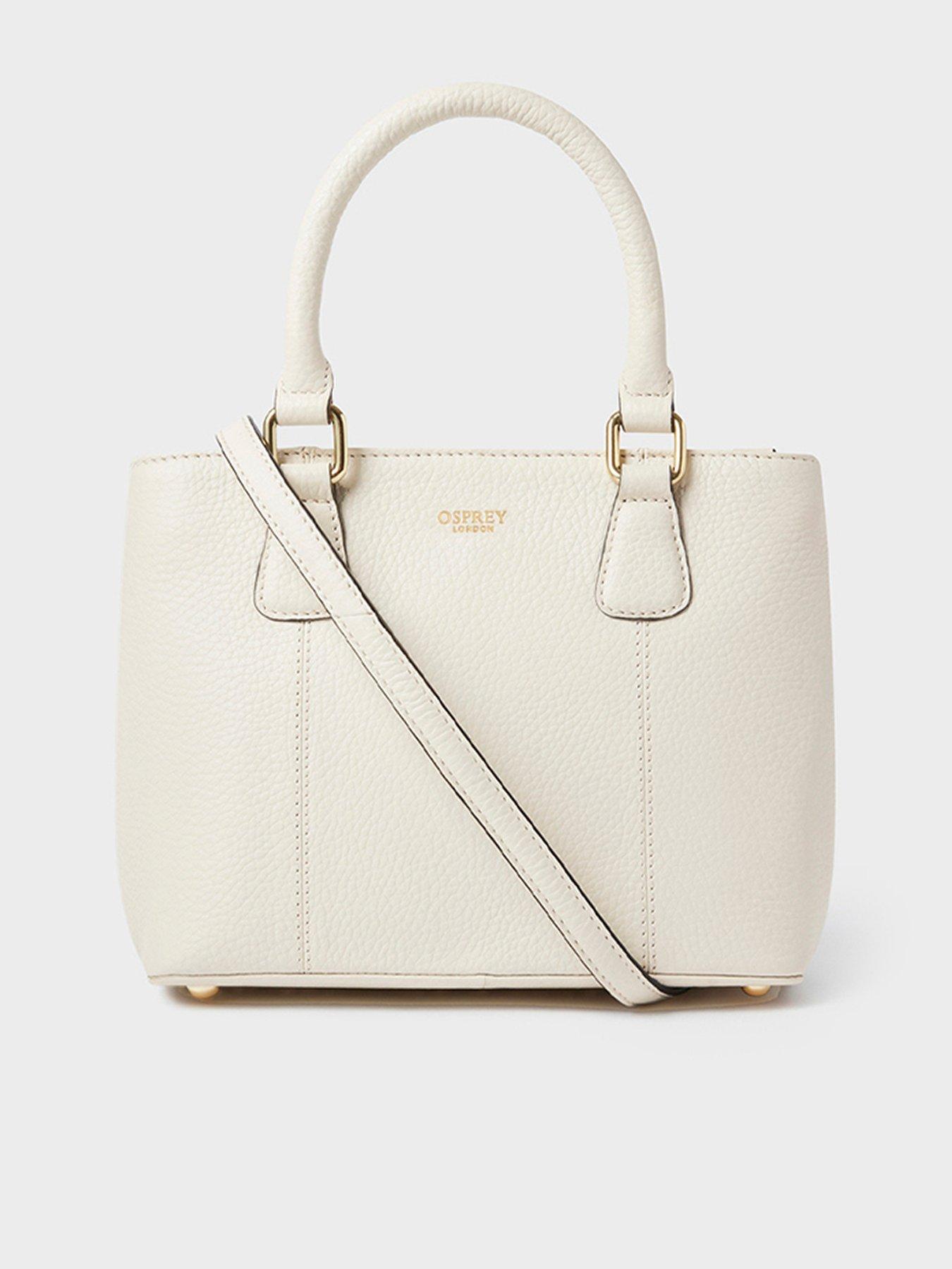 Osprey London The Adaline Mini Leather Grab Bag - Dove