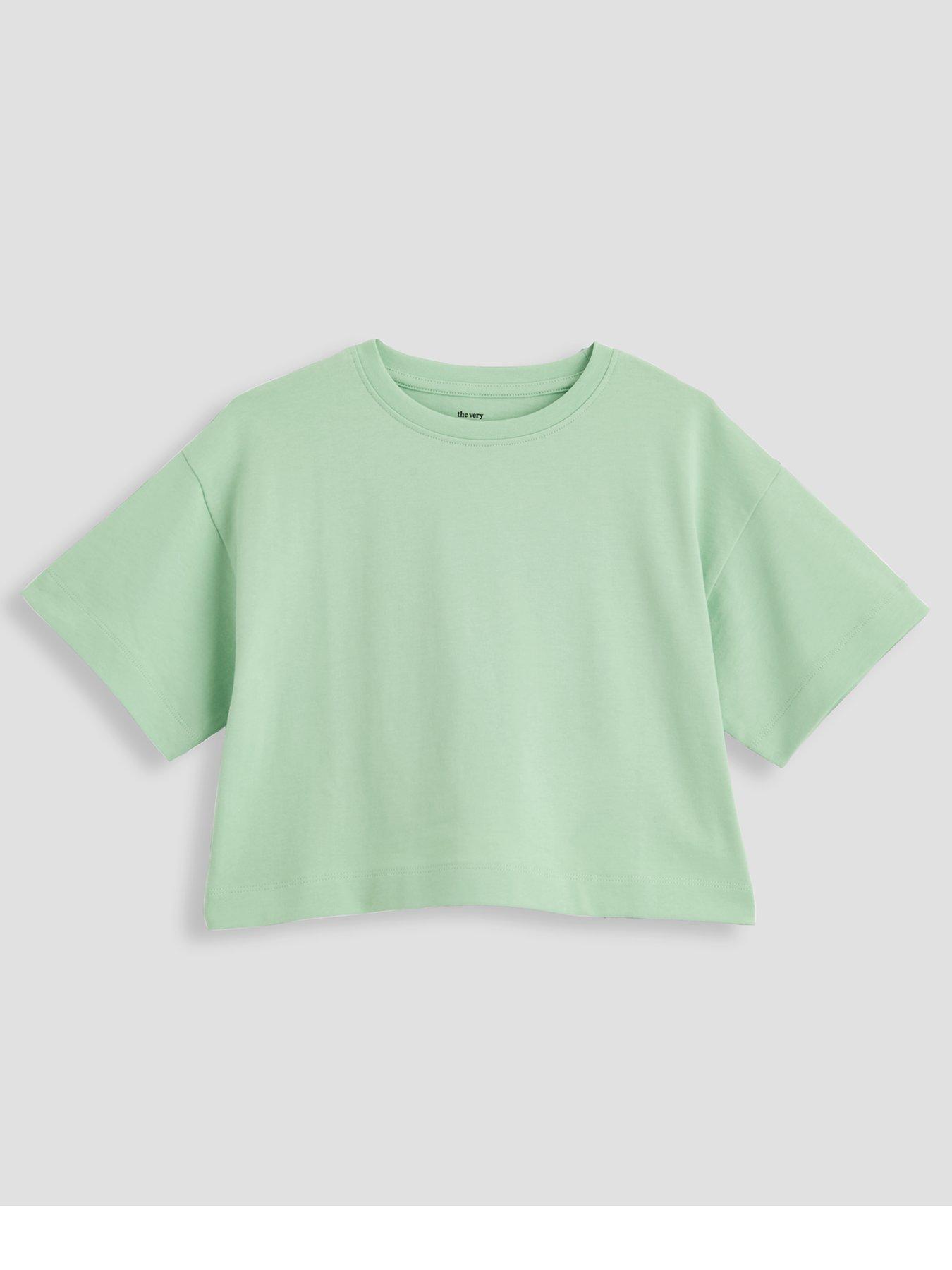 Image 2 of 5 of The Very Collection Girls 2 Pack Heavy Weight T-shirts - Multi