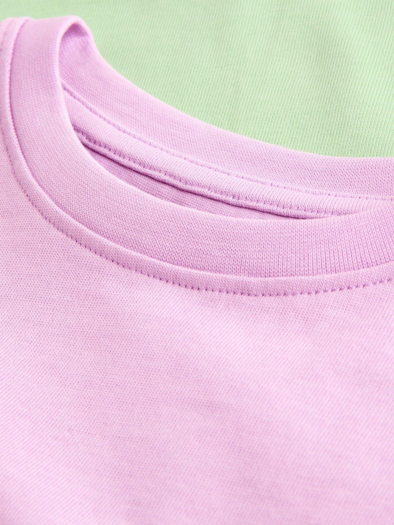Image 5 of 5 of The Very Collection Girls 2 Pack Heavy Weight T-shirts - Multi