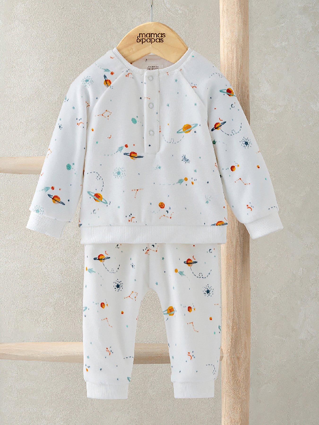 mamas-papas-baby-boys-planet-velour-pyjamas-grey