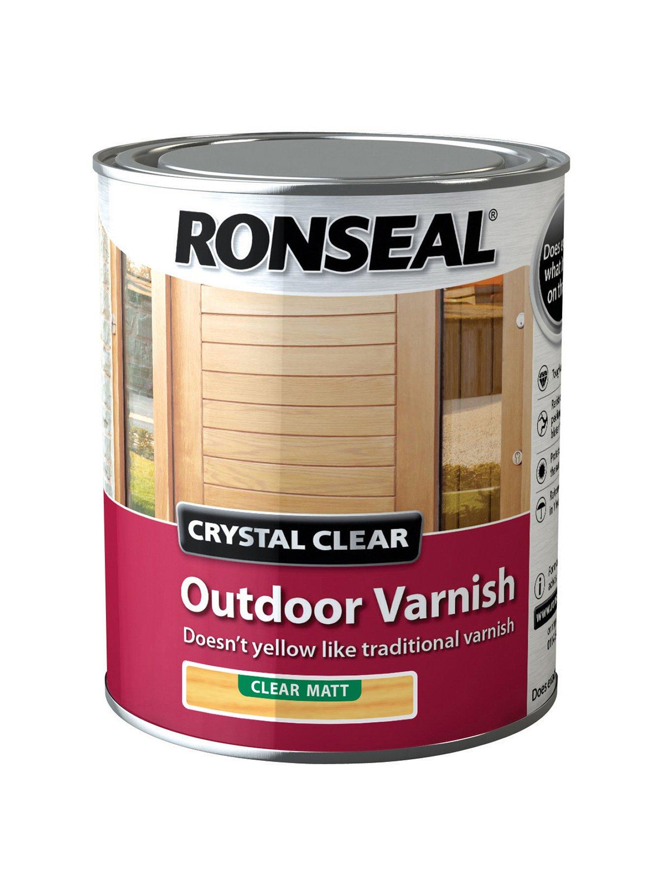 Ronseal Crystal Clear Outdoor Varnish Matt 750ml