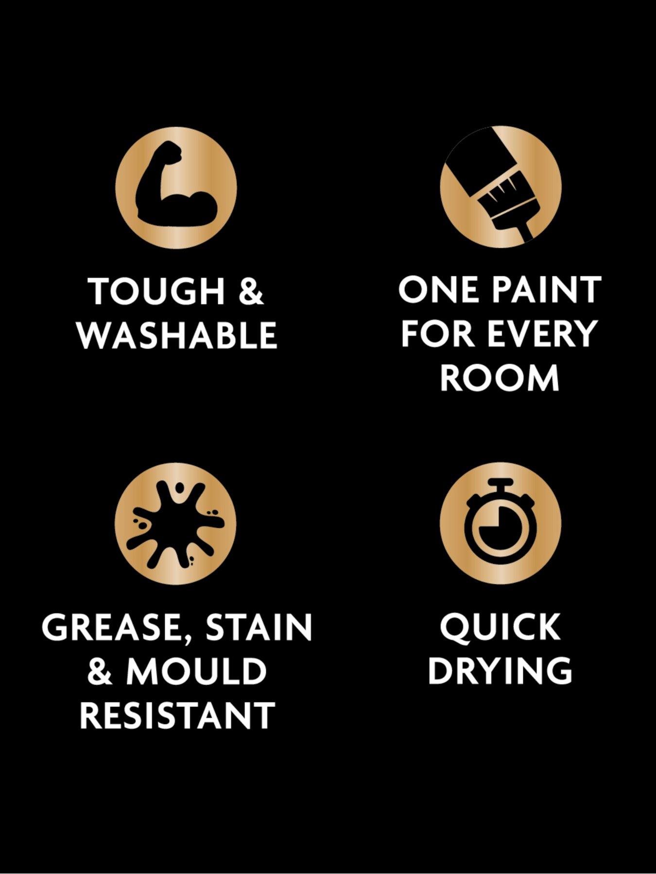 Image 6 of 7 of Ronseal One Coat Everywhere Interior Paint Pure Brilliant White Matt 5 Litre