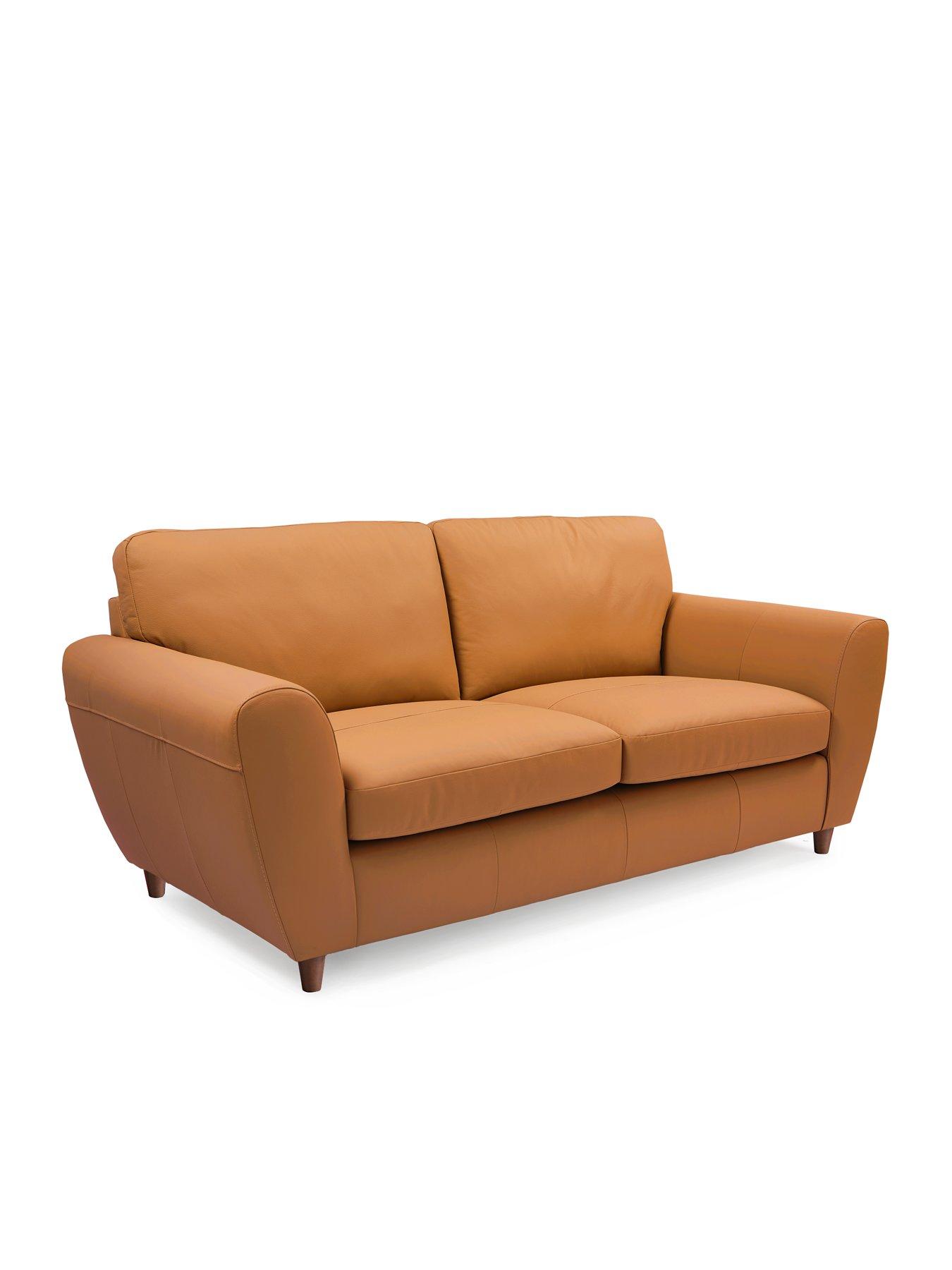 Image 3 of 7 of The Very Collection Shay 3 + 2 Seater Leather Sofa Set (Buy &amp; SAVE!) - FSC&reg; Certified
