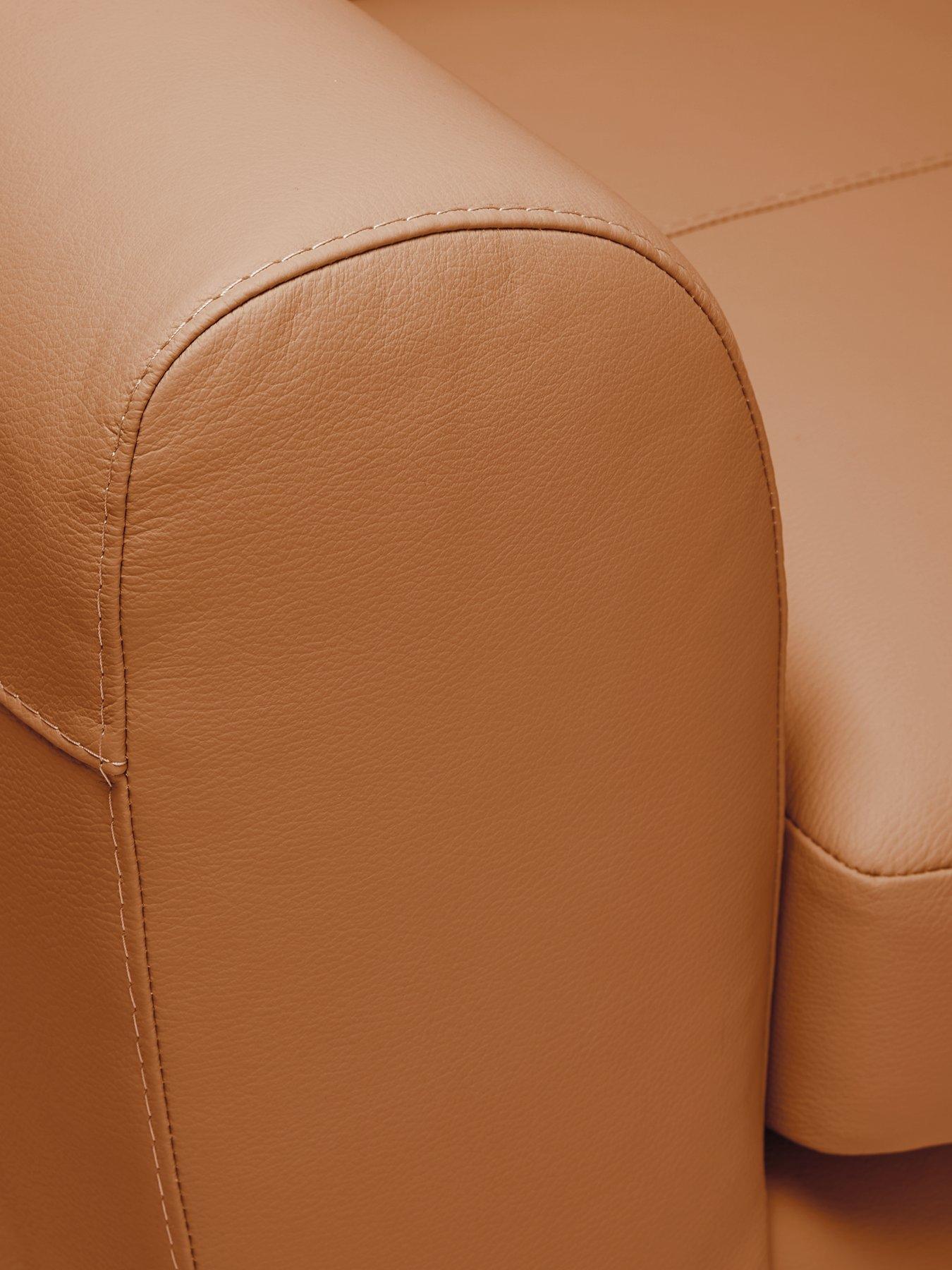 Image 6 of 7 of The Very Collection Shay 3 + 2 Seater Leather Sofa Set (Buy &amp; SAVE!) - FSC&reg; Certified