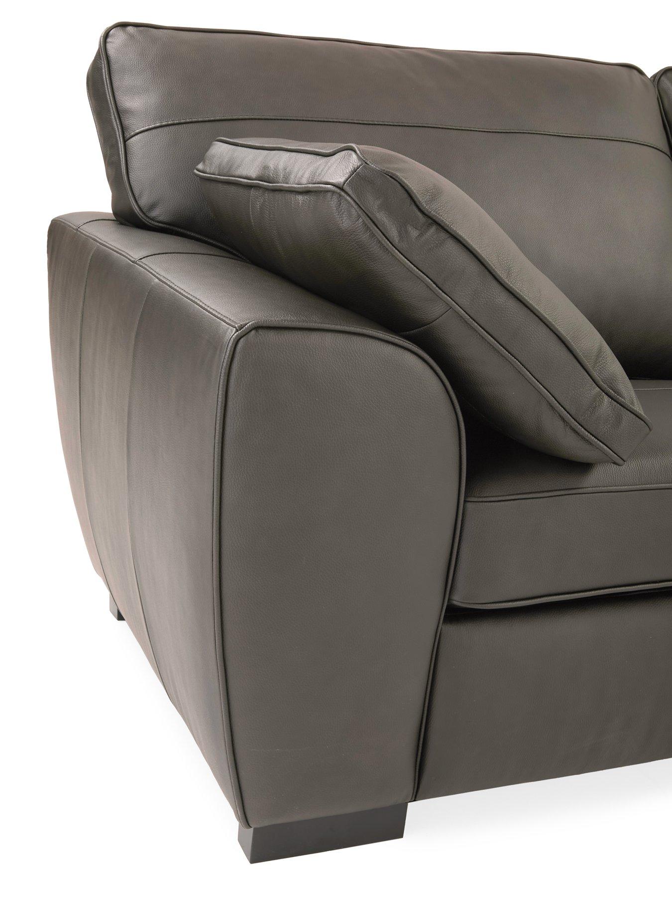 Image 6 of 6 of The Very Collection Sona 3 + 2 Seater Leather Sofa Set (Buy &amp; SAVE!)&nbsp;- FSC&reg; Certified