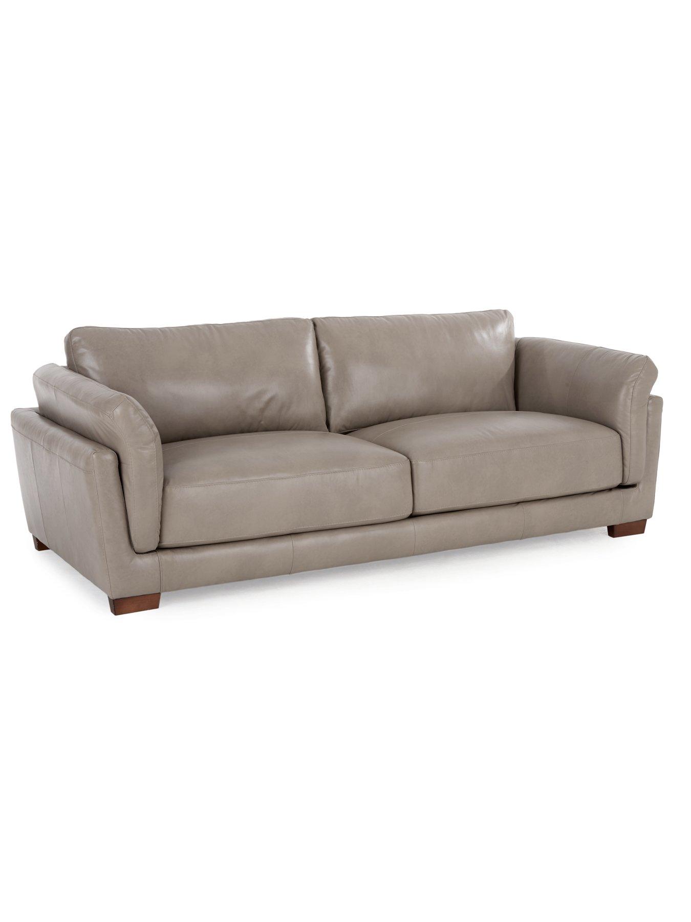 Image 3 of 5 of The Very Collection Morena 3 + 2 Seater Leather Sofa Set - FSC&reg; Certified